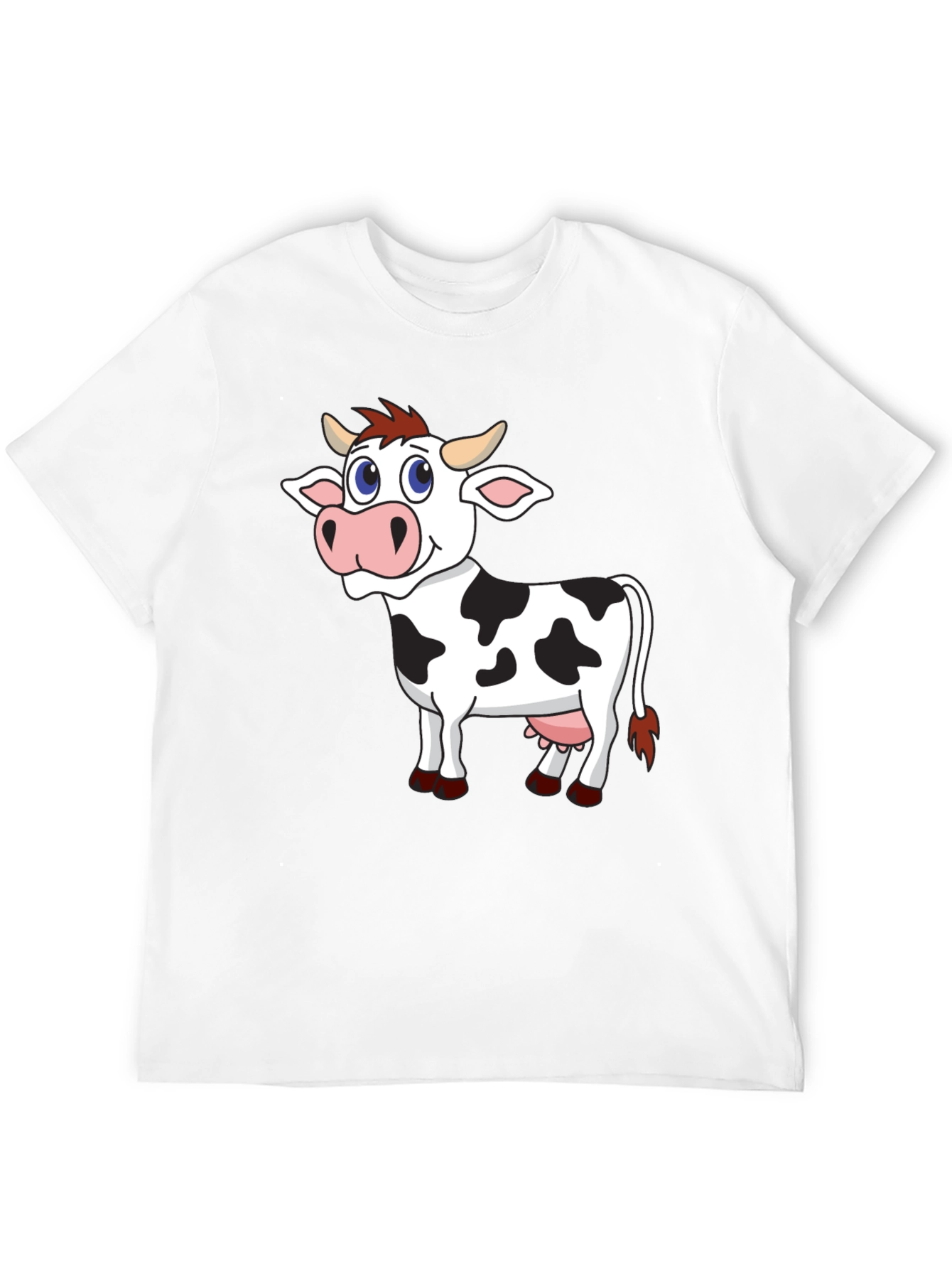 Cartoon Cow Graphic Tee - Fun & Unique