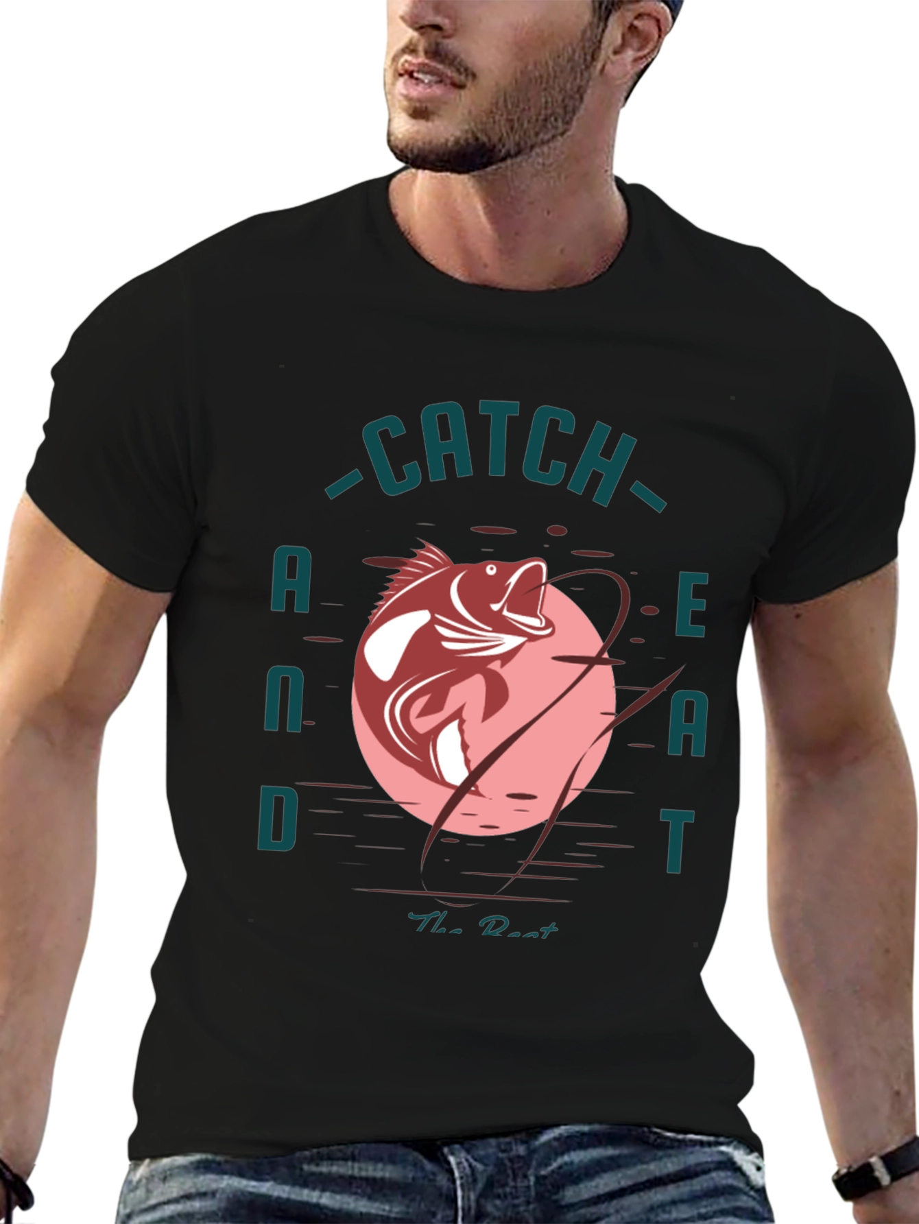 Catch and Eat Fish Graphic T-Shirt