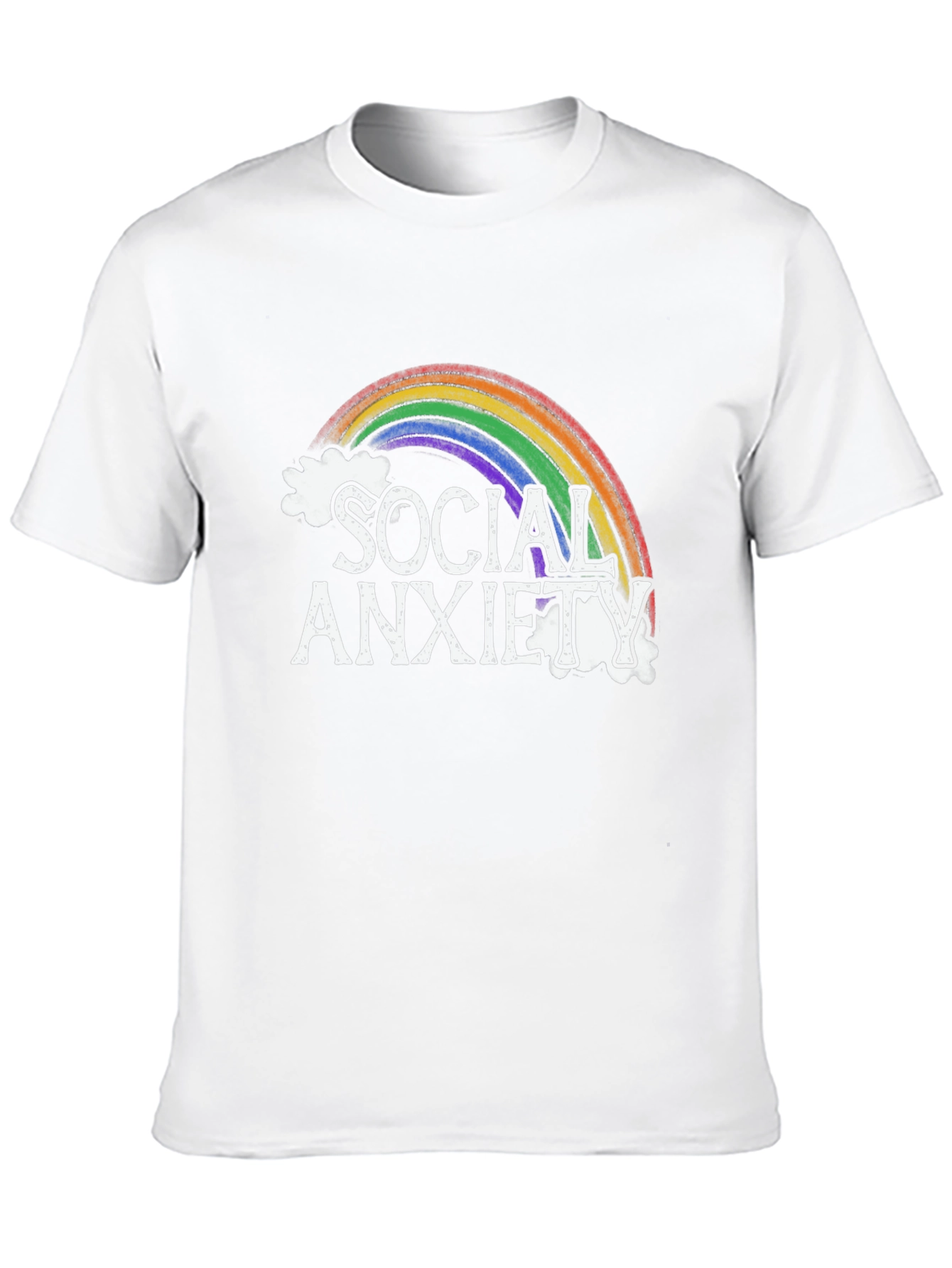 Social Anxiety Rainbow Graphic Tee