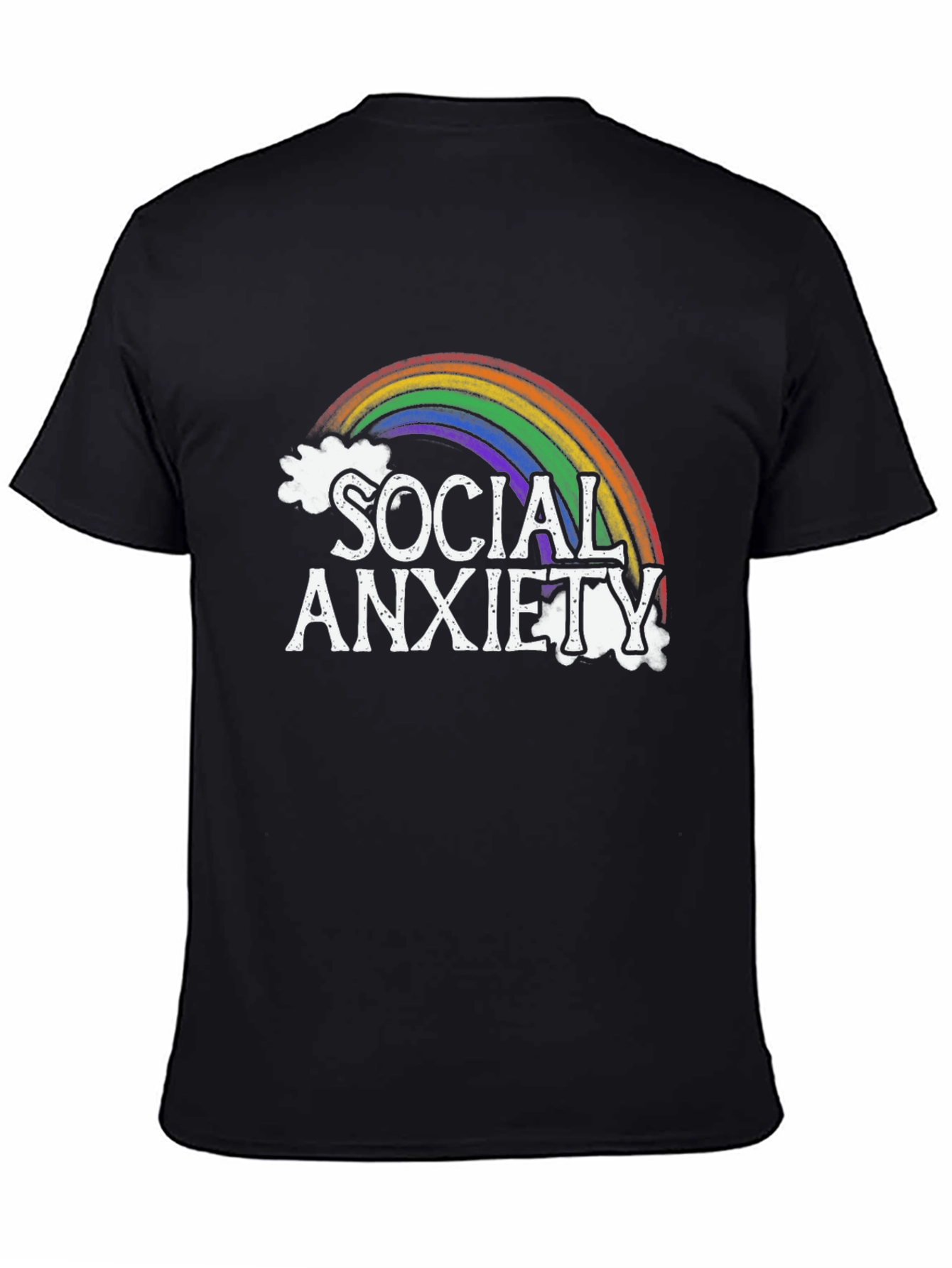 Social Anxiety Rainbow Graphic Tee
