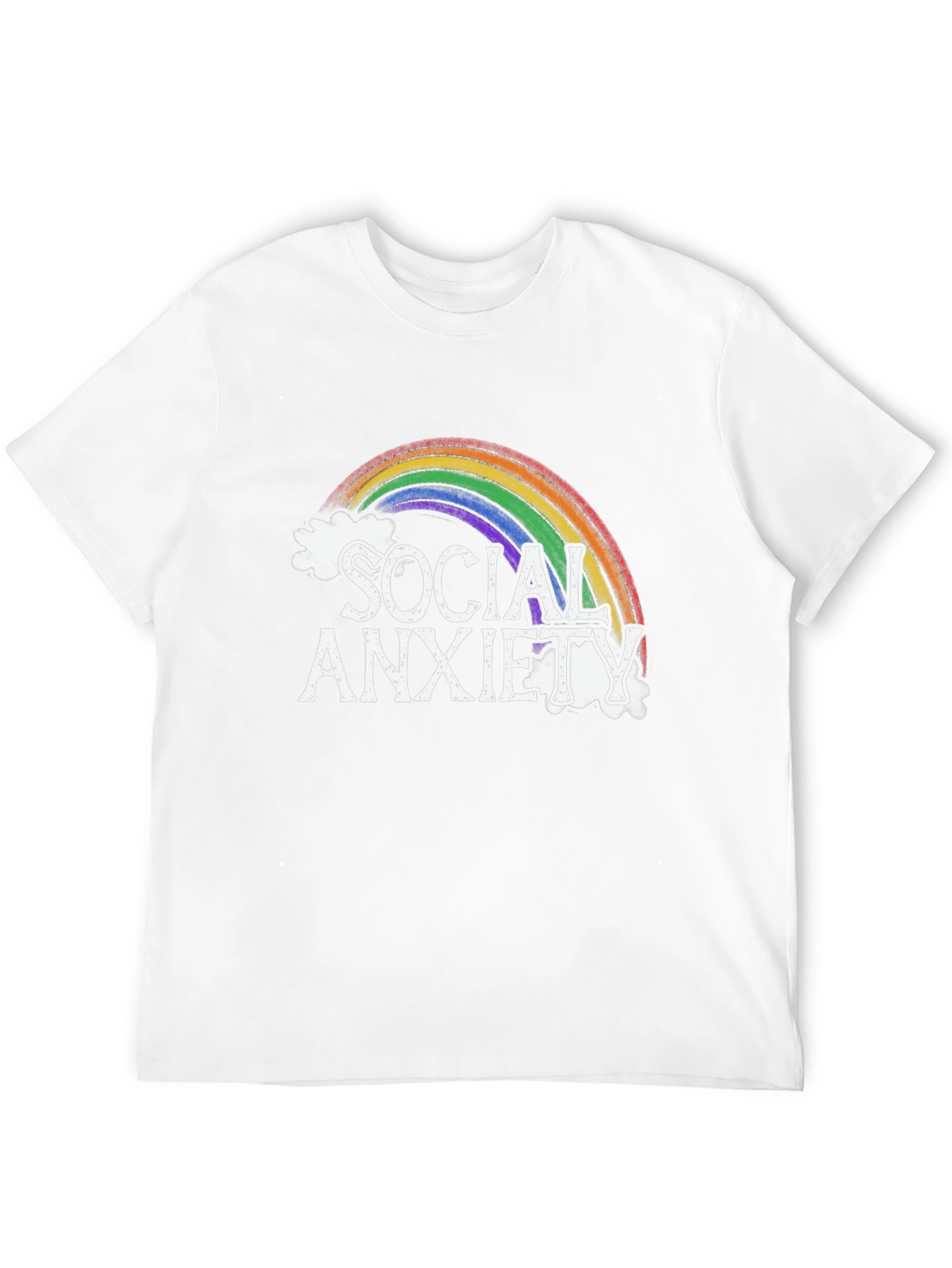 Social Anxiety Rainbow Graphic Tee