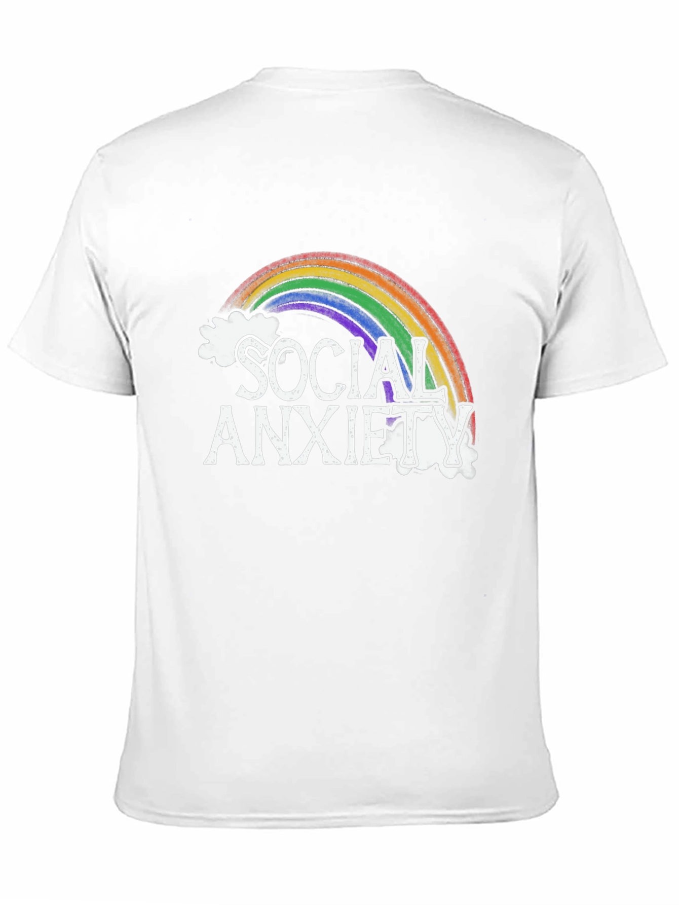 Social Anxiety Rainbow Graphic Tee