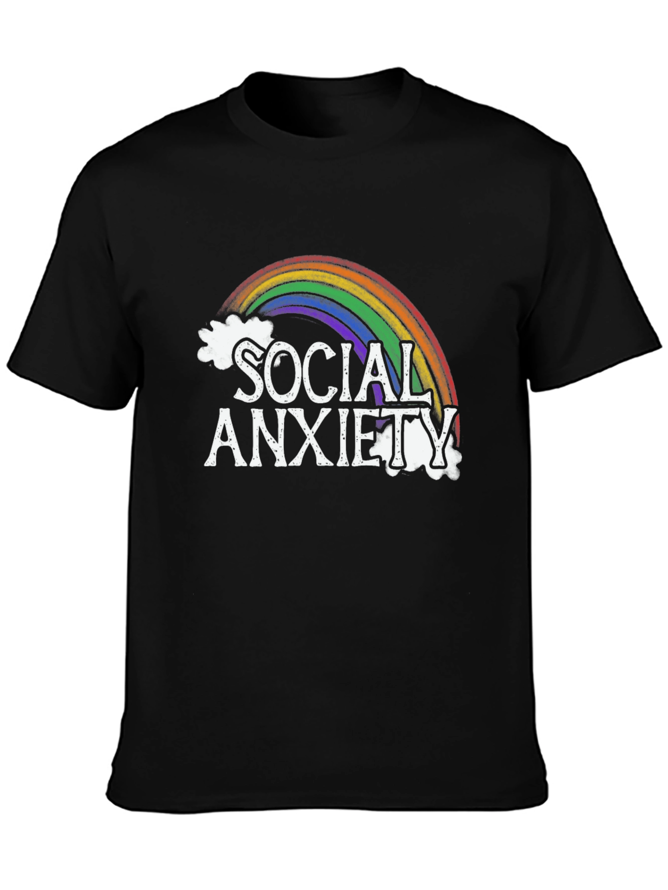 Social Anxiety Rainbow Graphic Tee