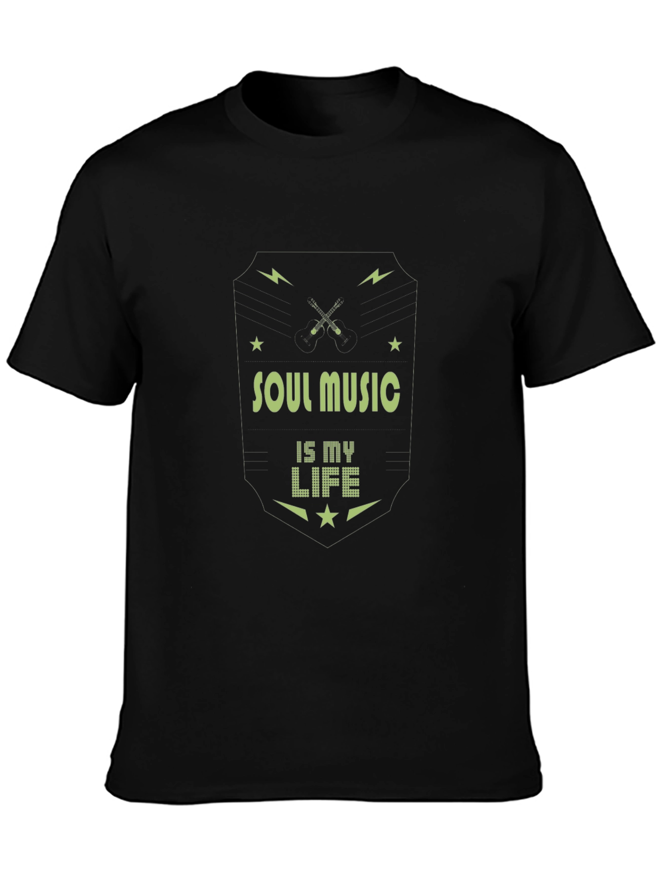 Soul Music Is My Life Graphic Tee - Black