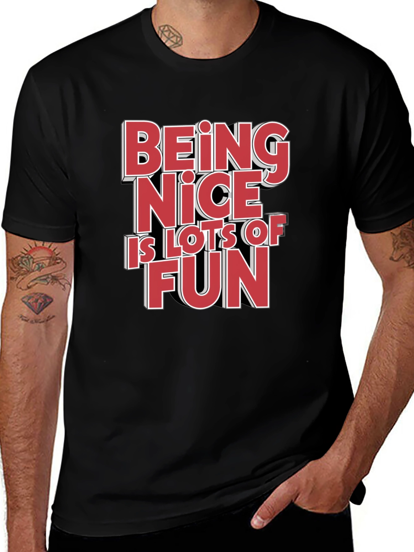 Being Nice is Lots of Fun Graphic Tee