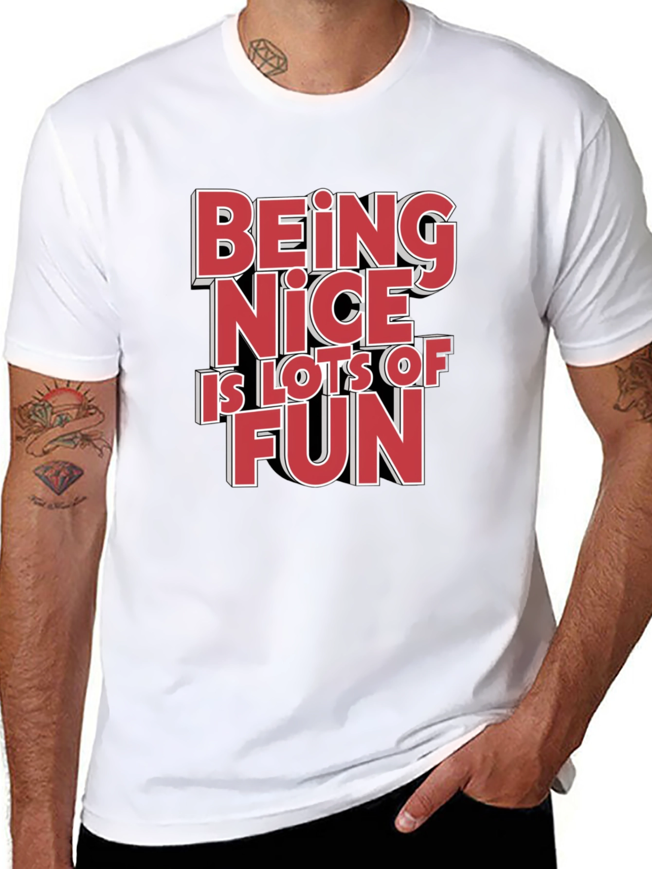Being Nice is Lots of Fun Graphic Tee