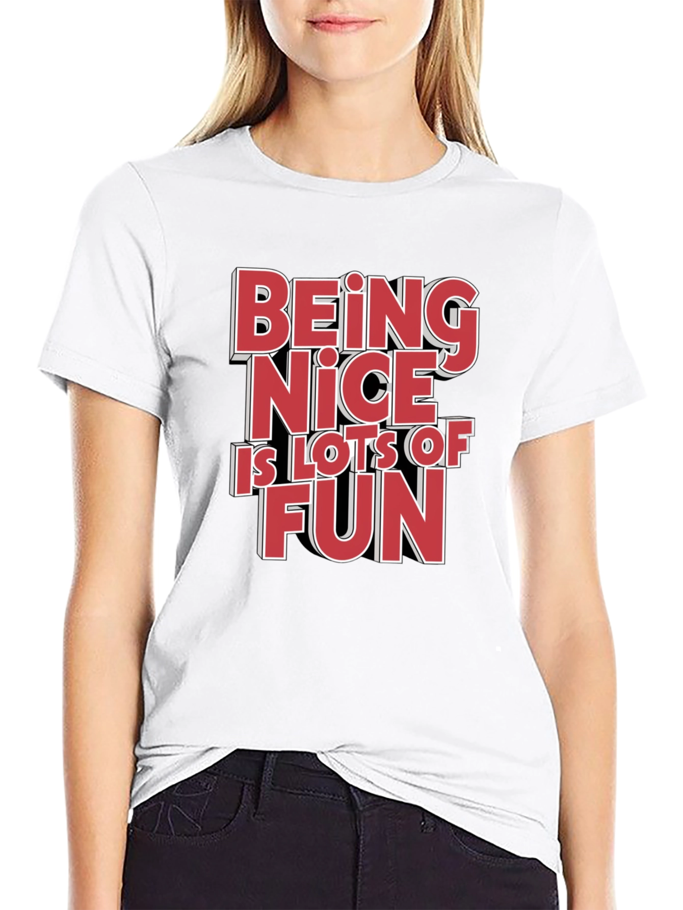 Being Nice is Lots of Fun Graphic Tee
