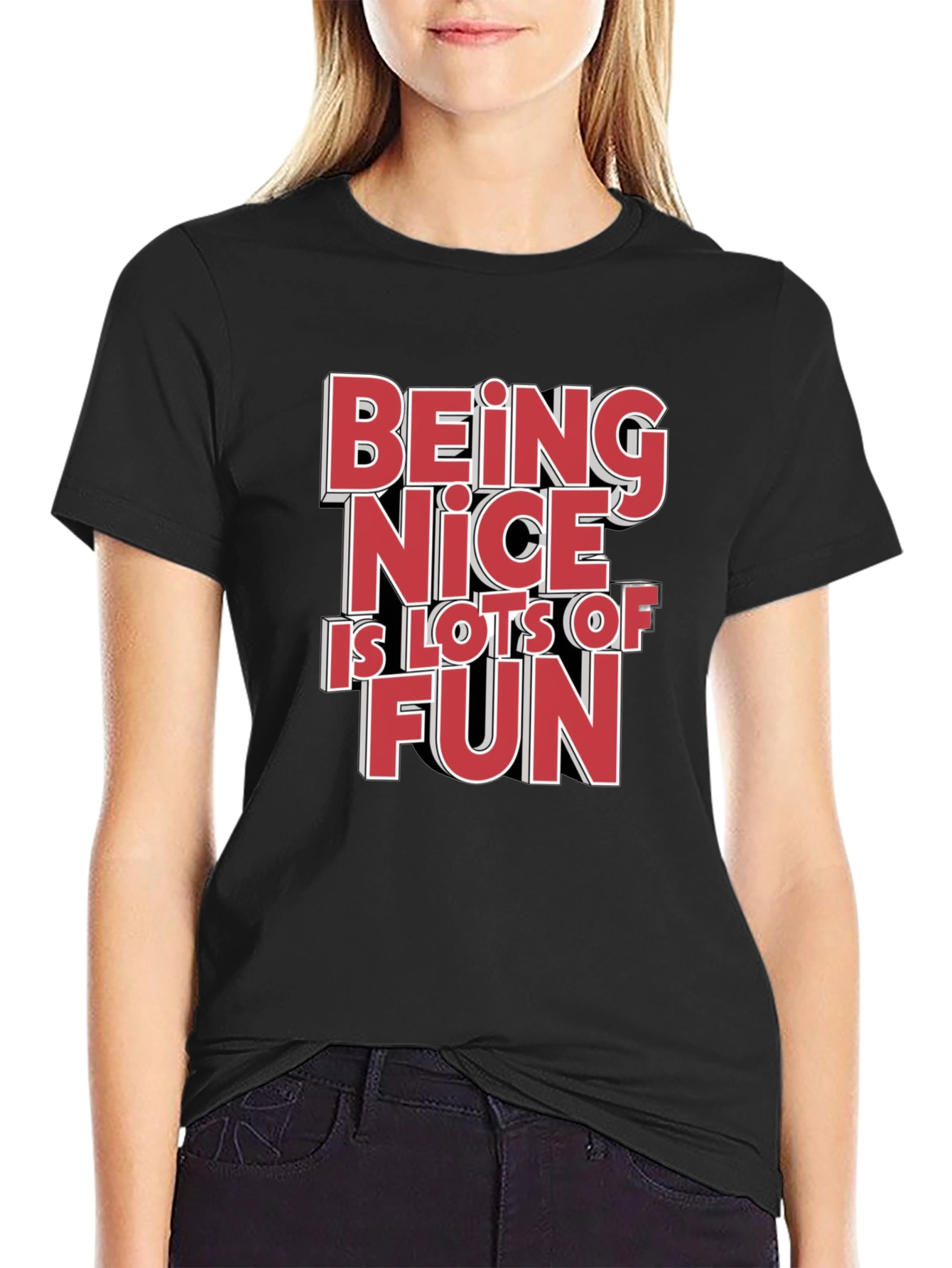 Being Nice is Lots of Fun Graphic Tee