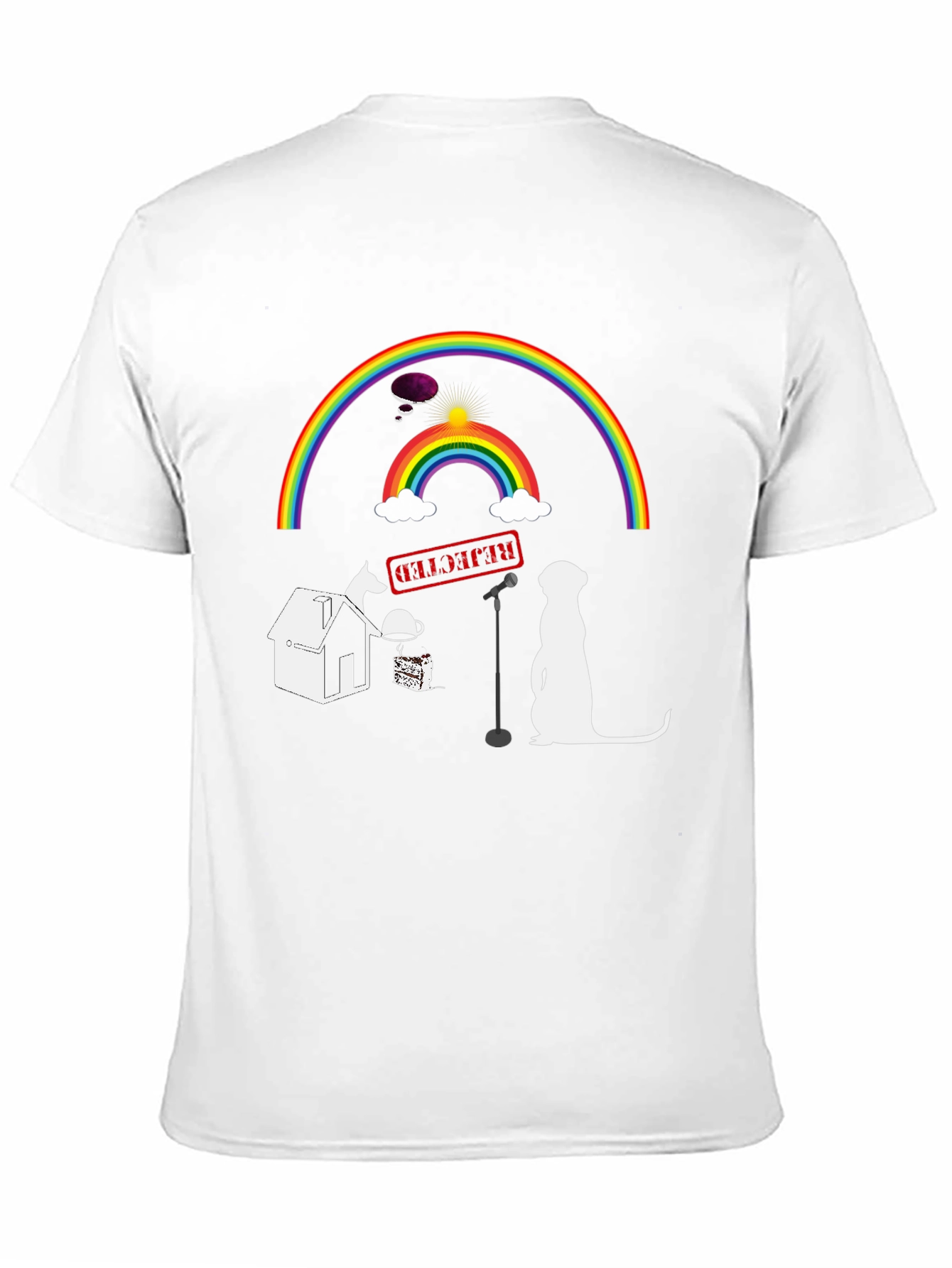 Rainbow Stand-up T-shirt