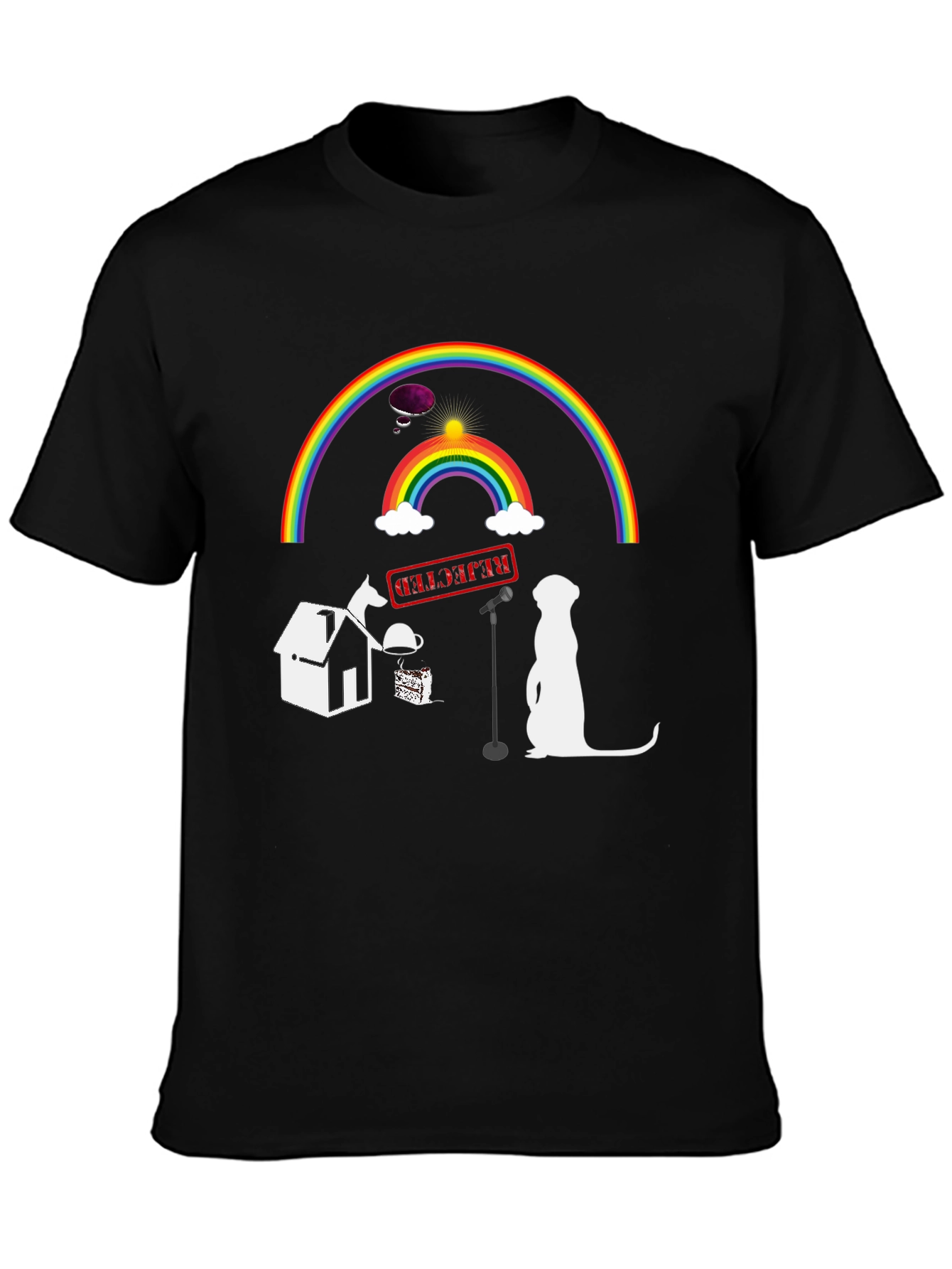 Rainbow Stand-up T-shirt