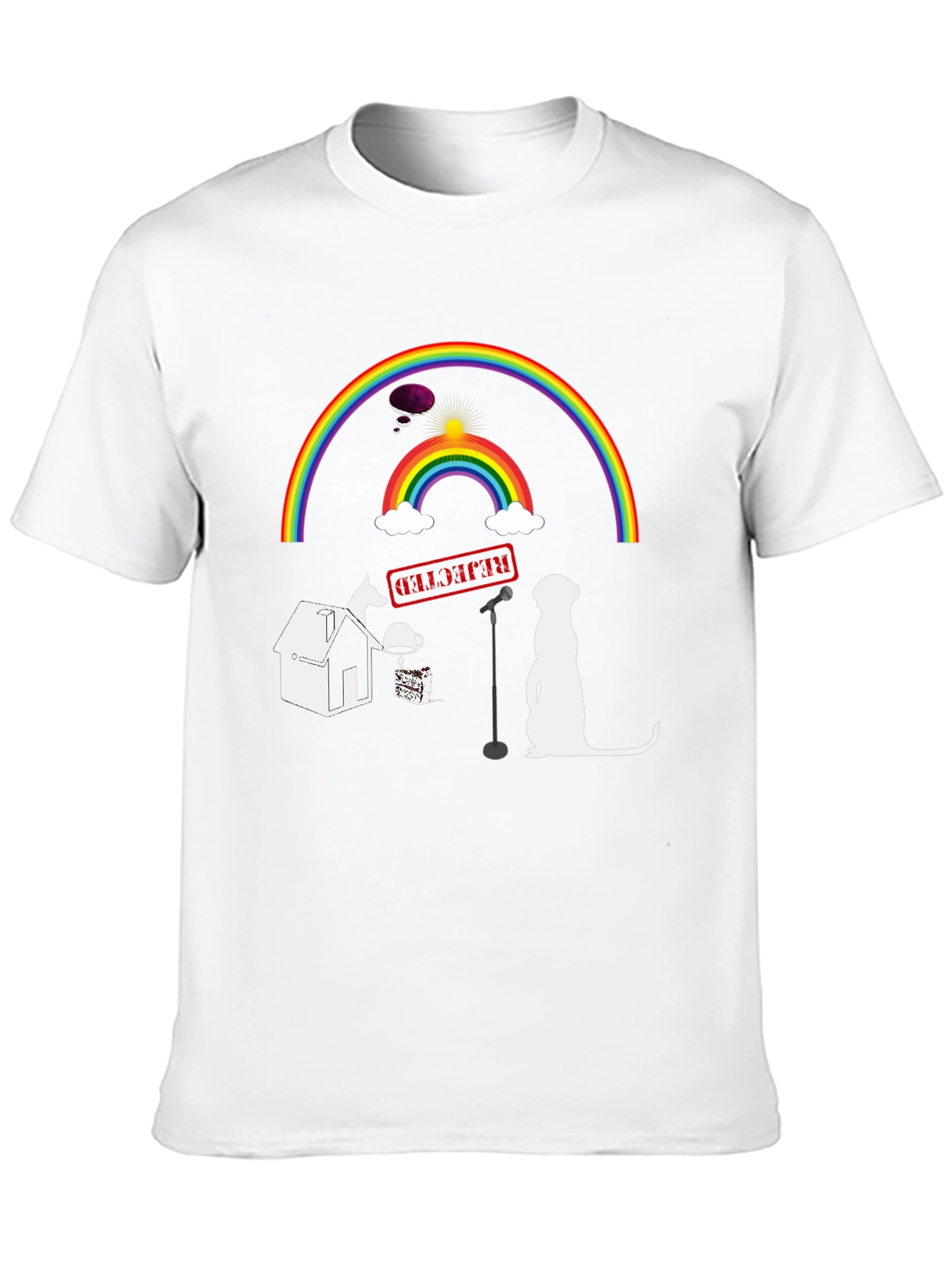 Rainbow Stand-up T-shirt