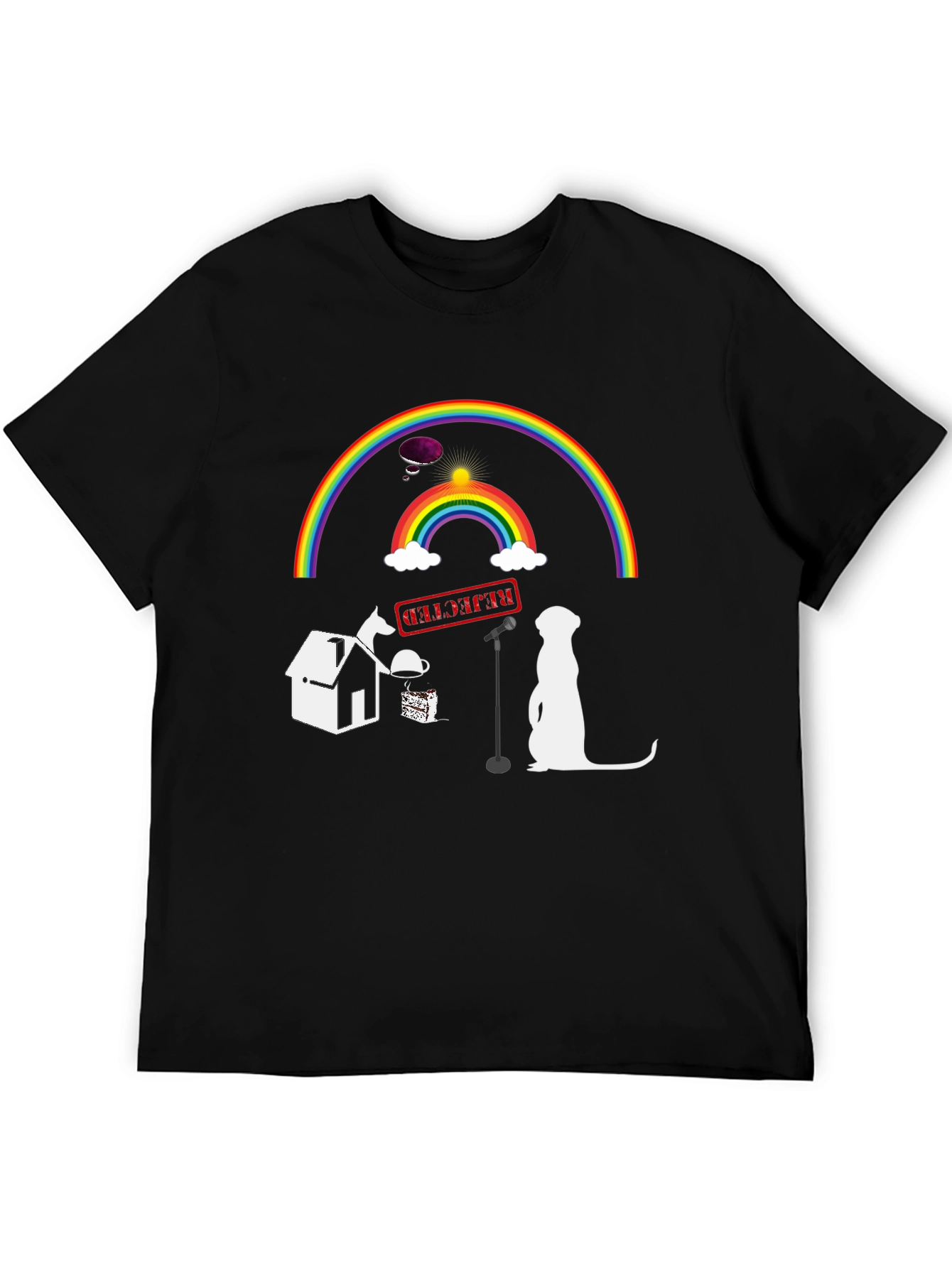 Rainbow Stand-up T-shirt