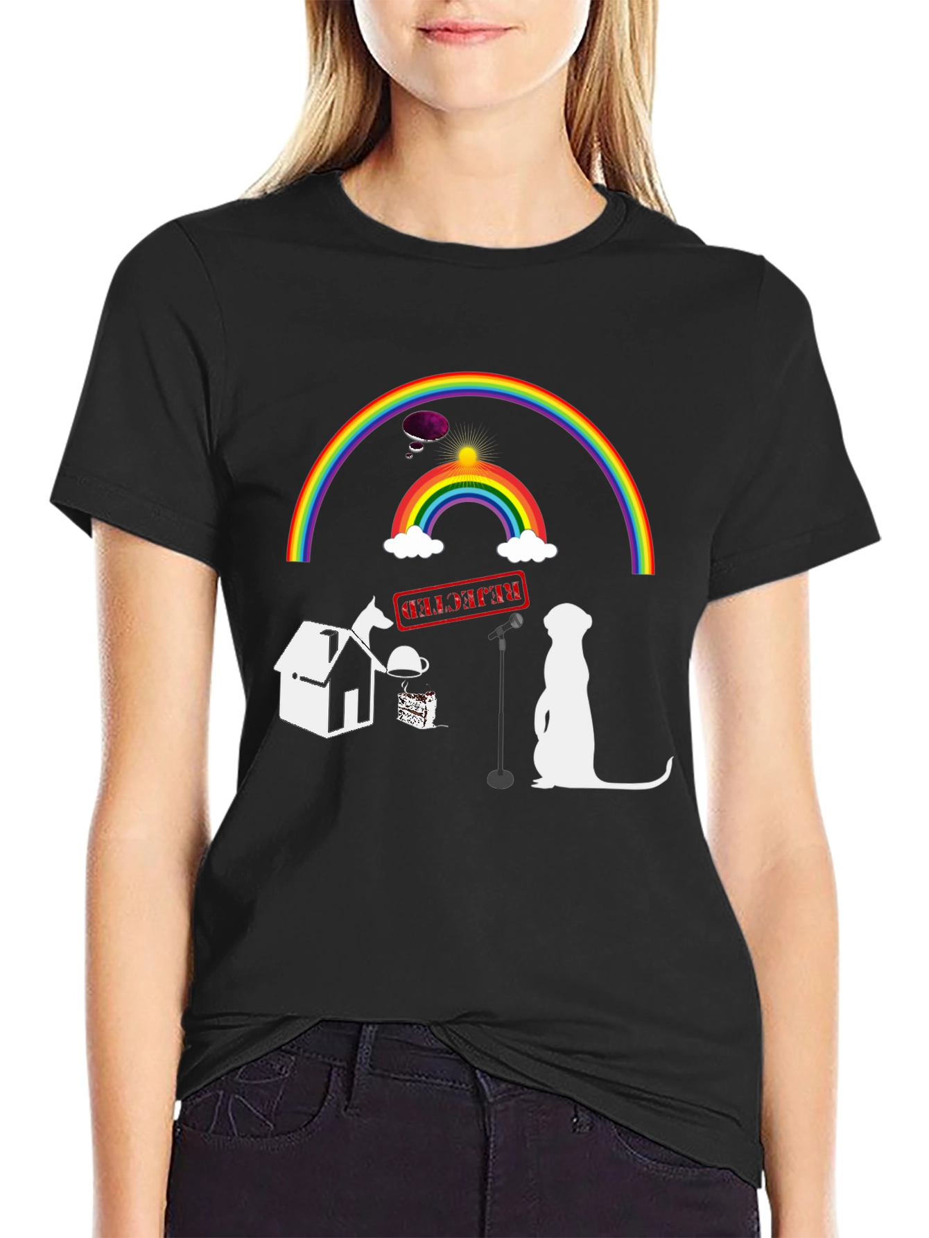 Rainbow Stand-up T-shirt