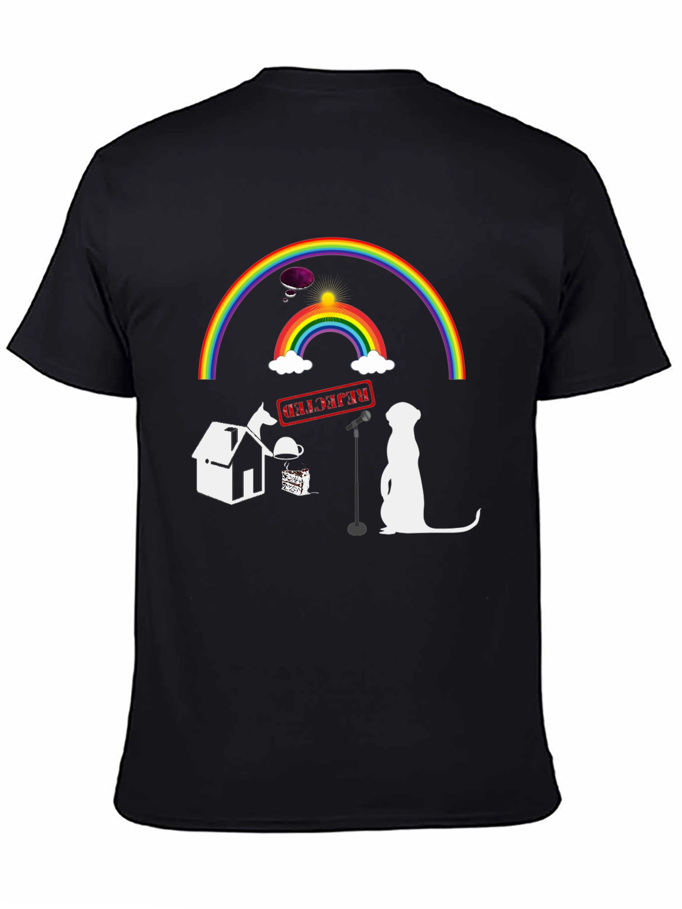 Rainbow Stand-up T-shirt