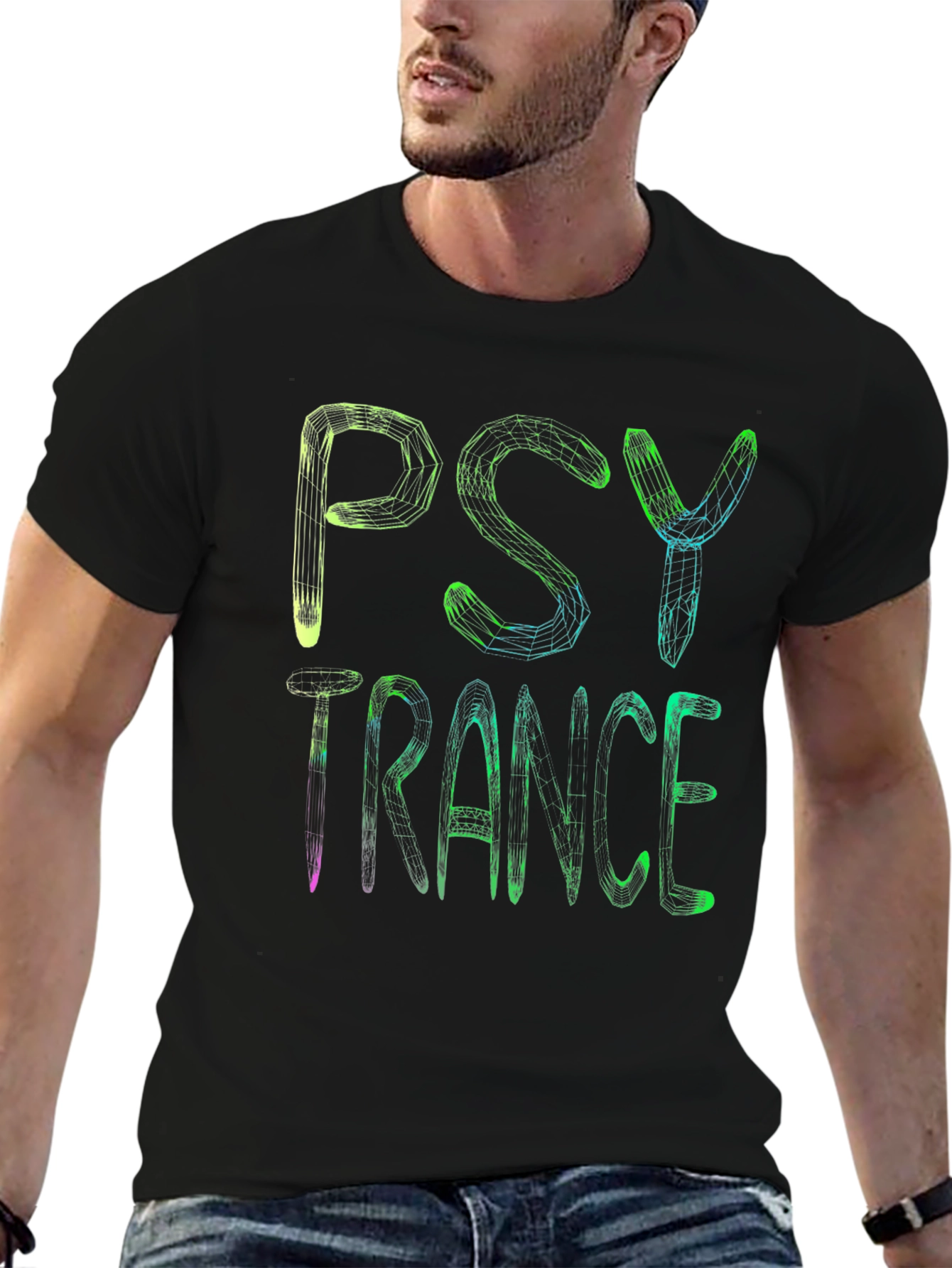 Psy Trance T-Shirt - Geometric Rave Design