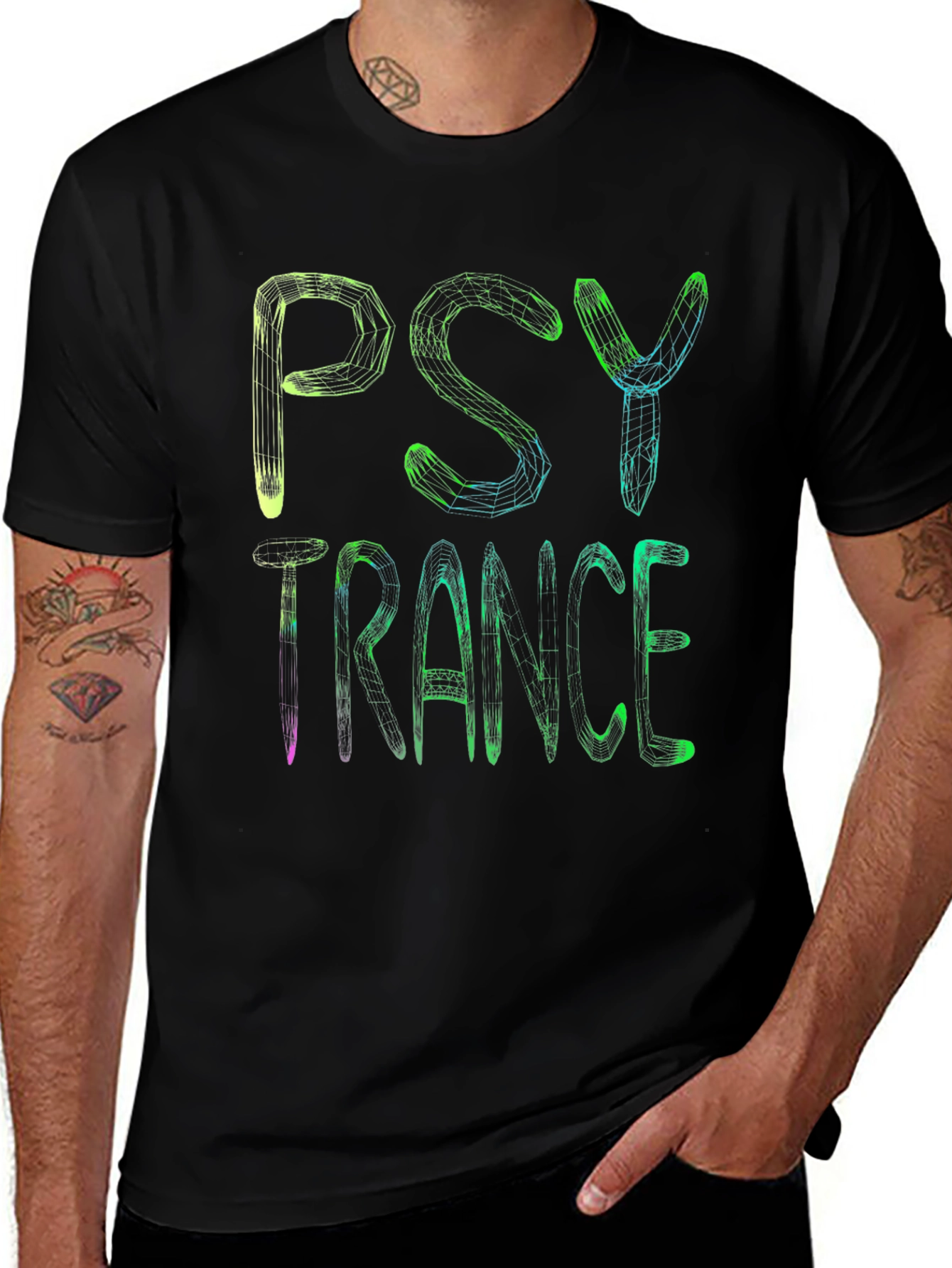 Psy Trance T-Shirt - Geometric Rave Design