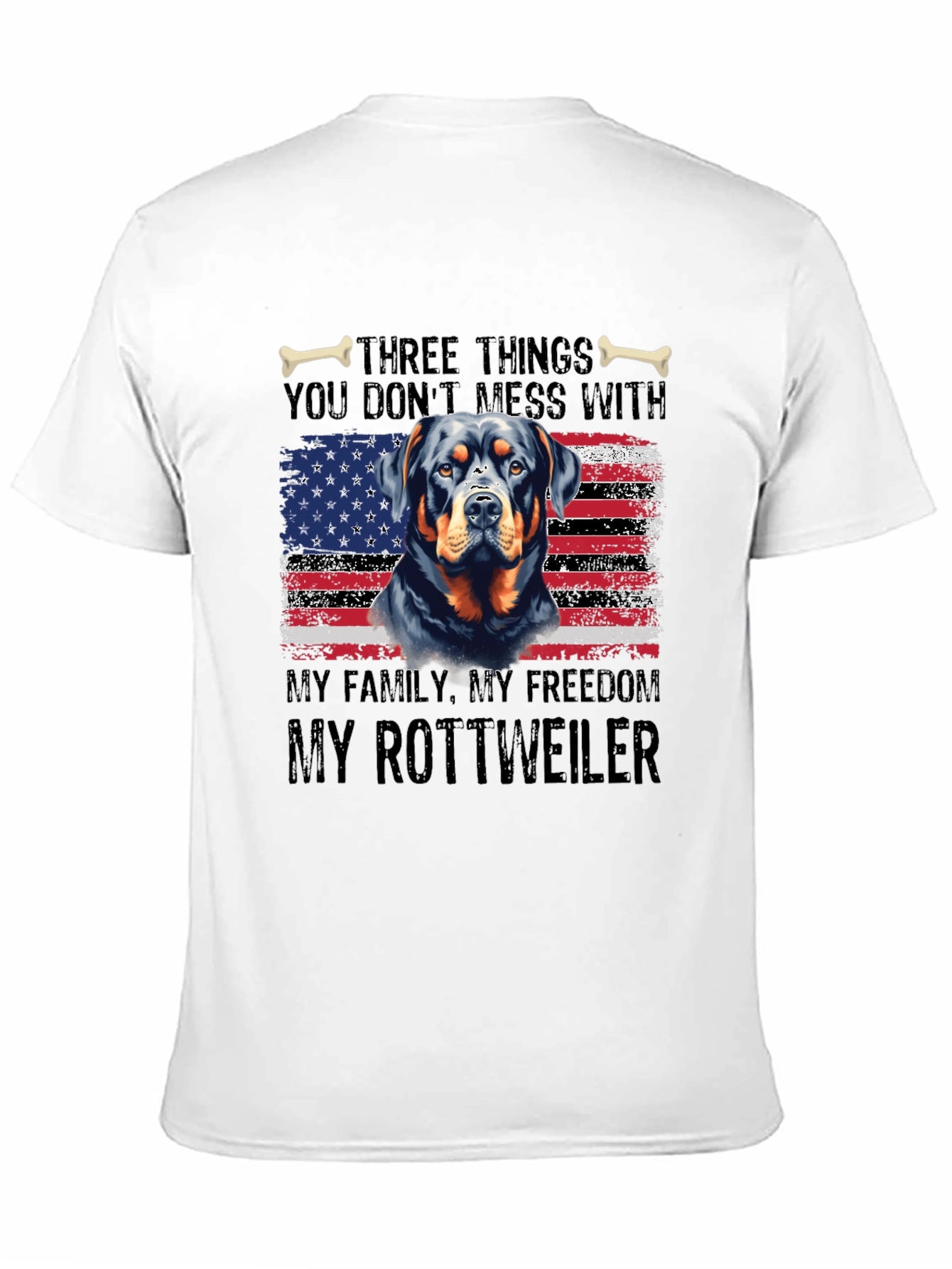 Rottweiler American Flag T-Shirt