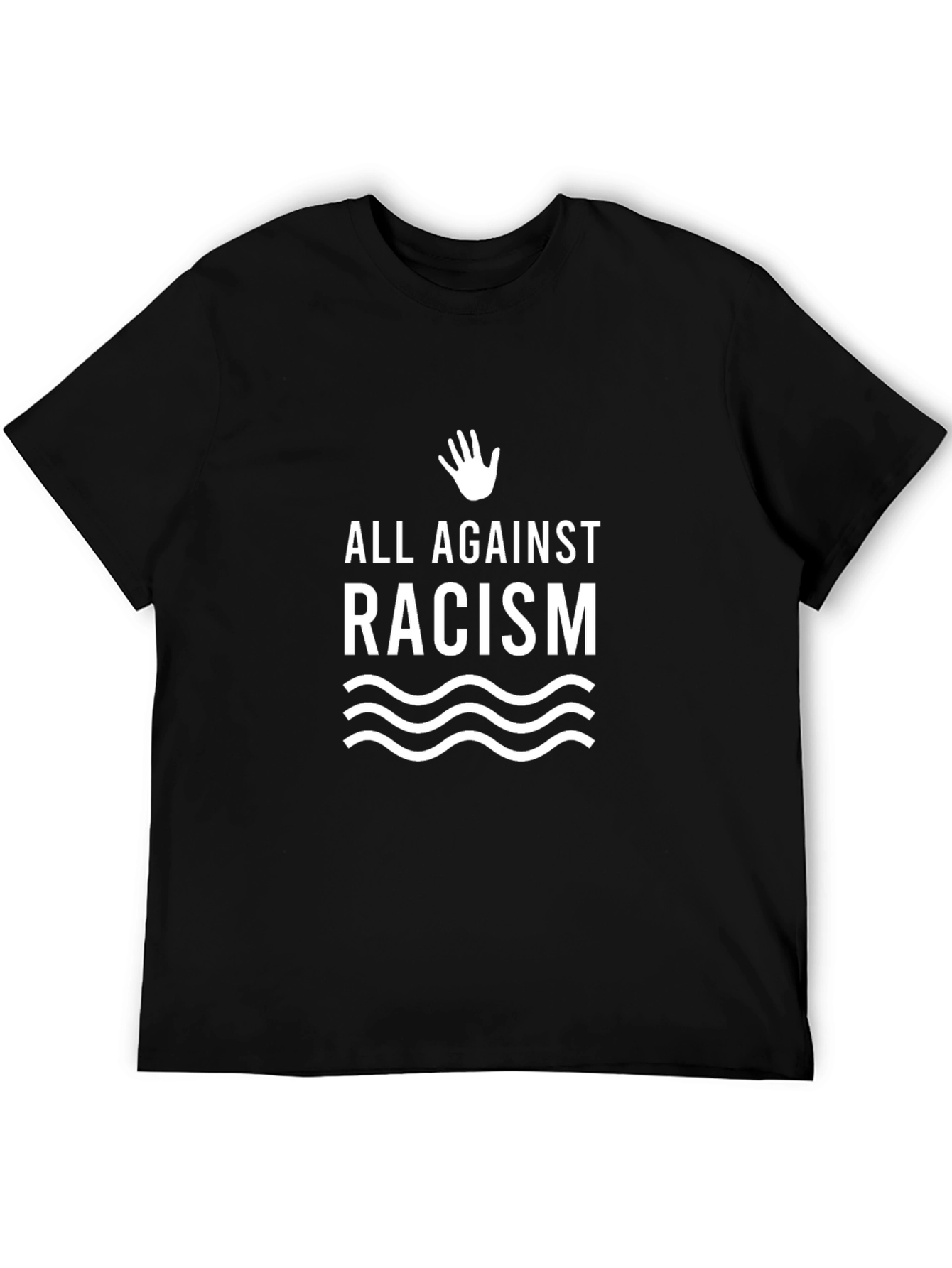 All Against Racism Graphic Tee - Black
