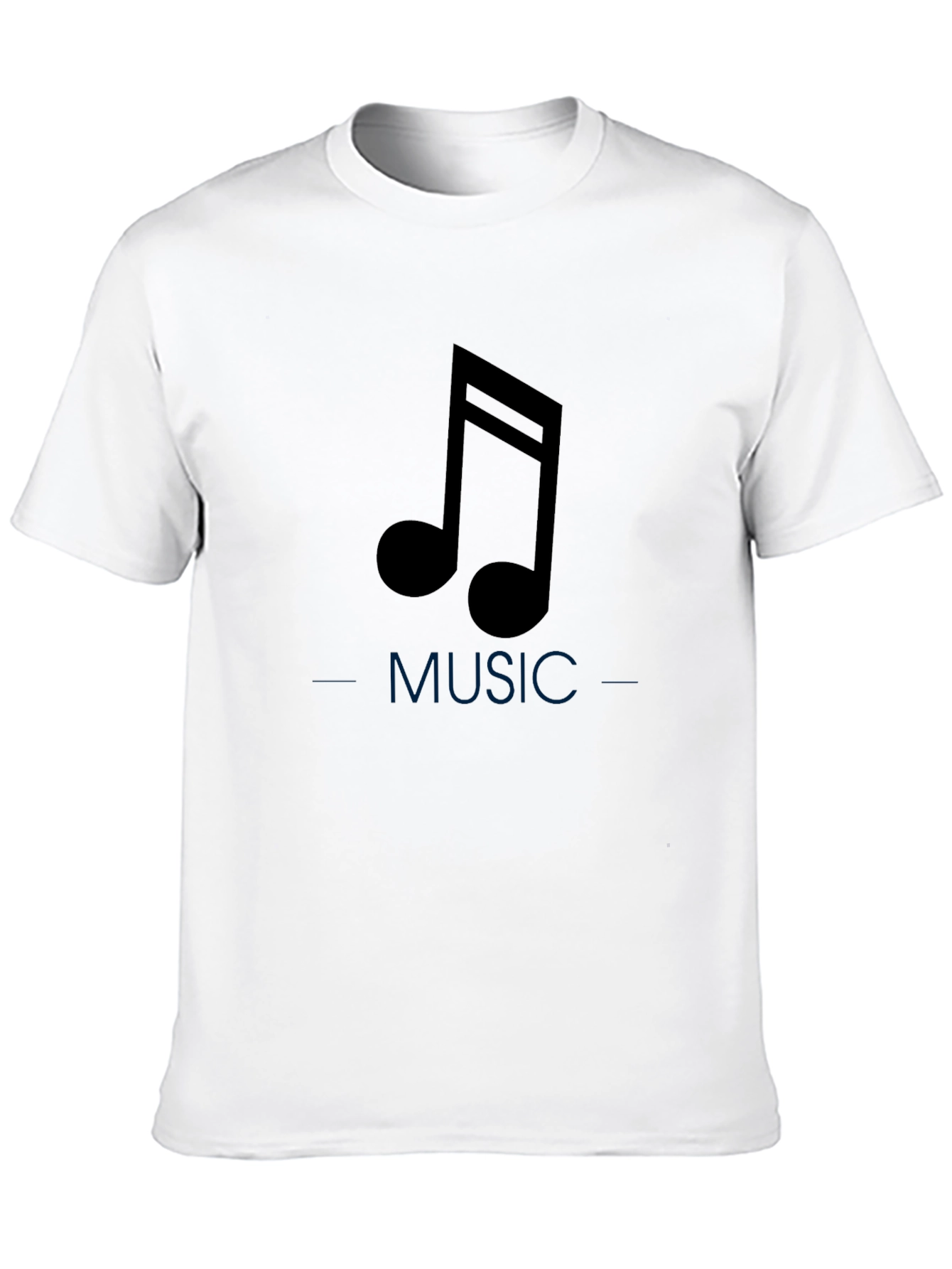Music Note Black Tee - Stylish Comfort