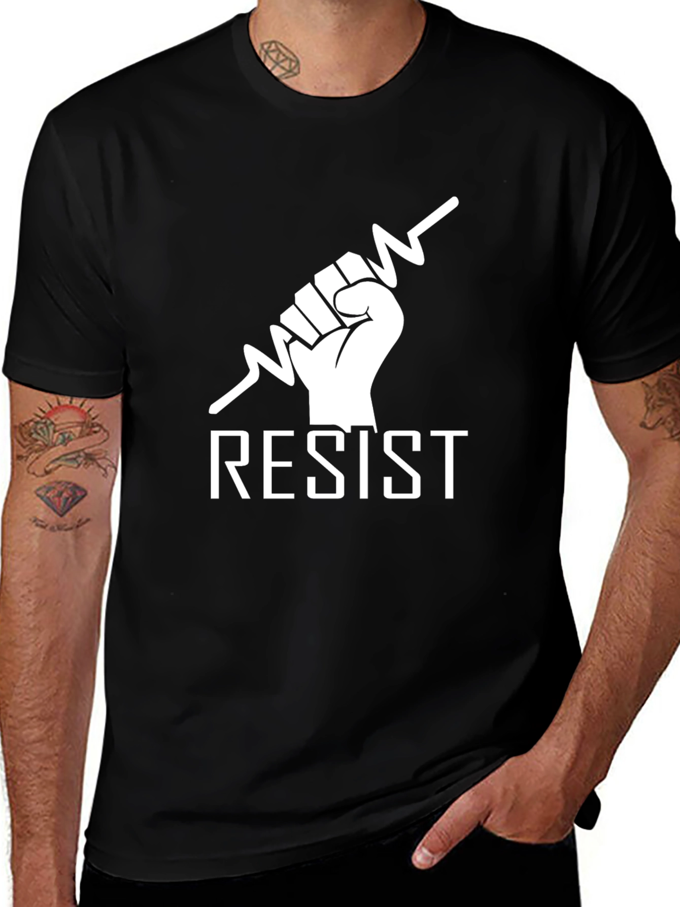 Resist Graphic Tee - Bold Statement Shirt