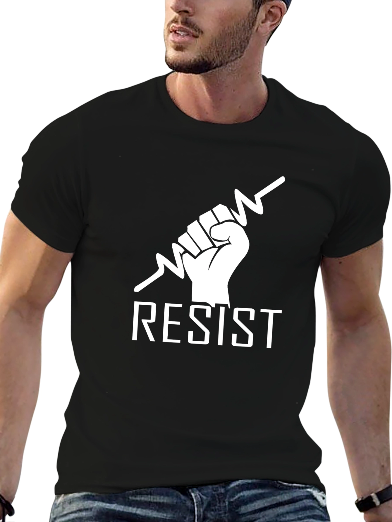 Resist Graphic Tee - Bold Statement Shirt