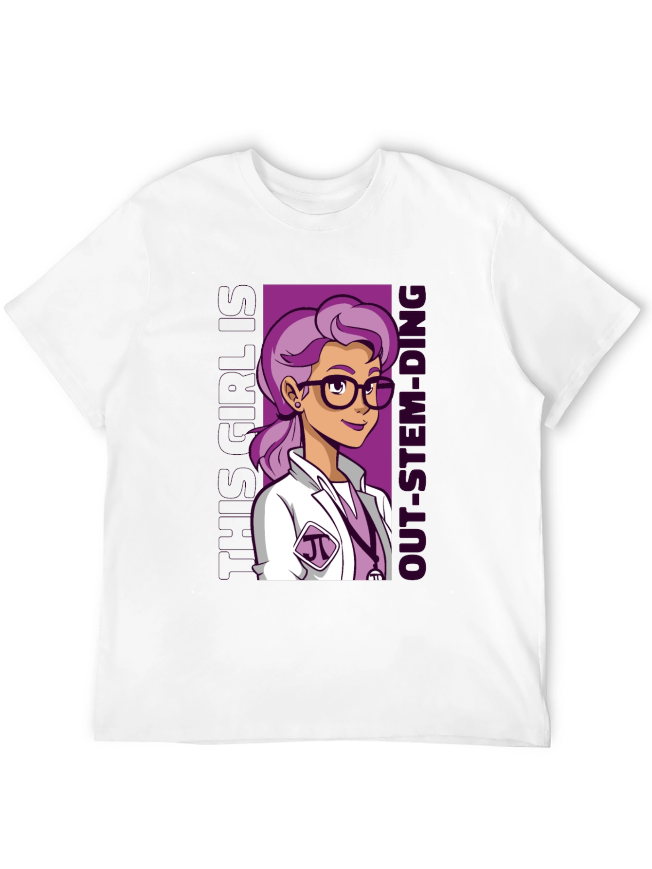 STEM Girl T-Shirt - Science & Tech Design