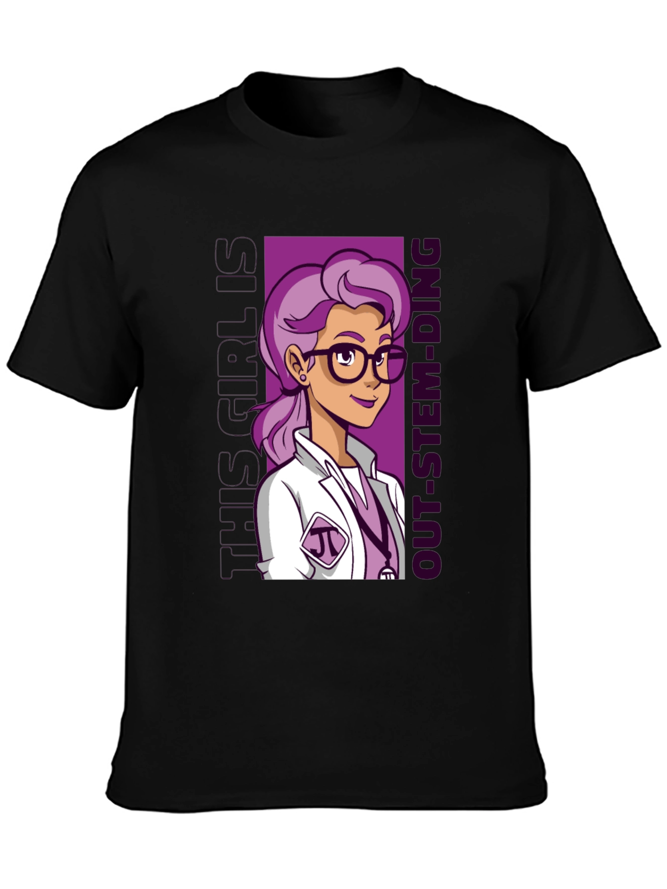 STEM Girl T-Shirt - Science & Tech Design