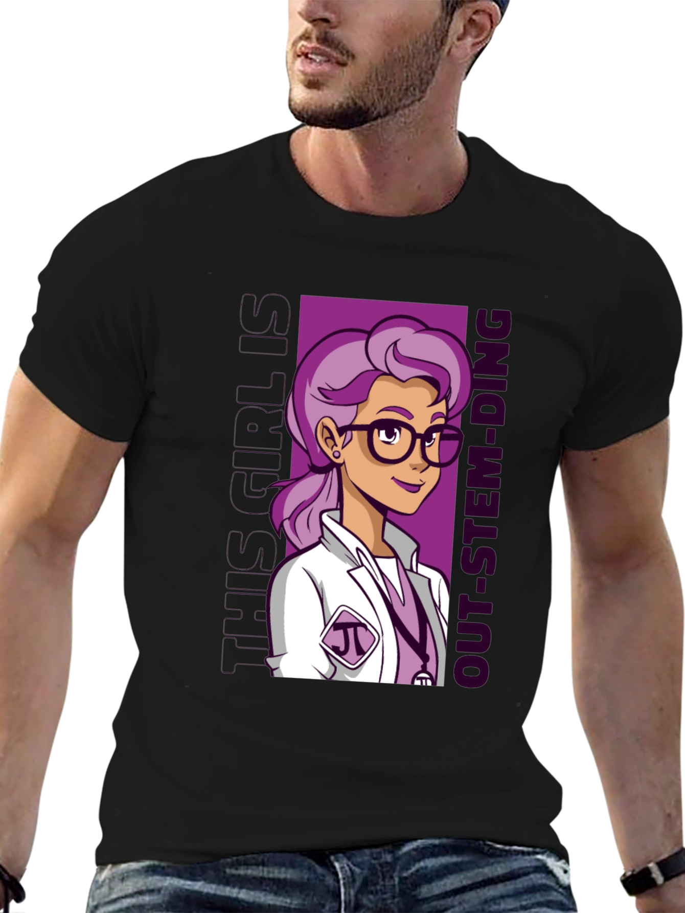 STEM Girl T-Shirt - Science & Tech Design