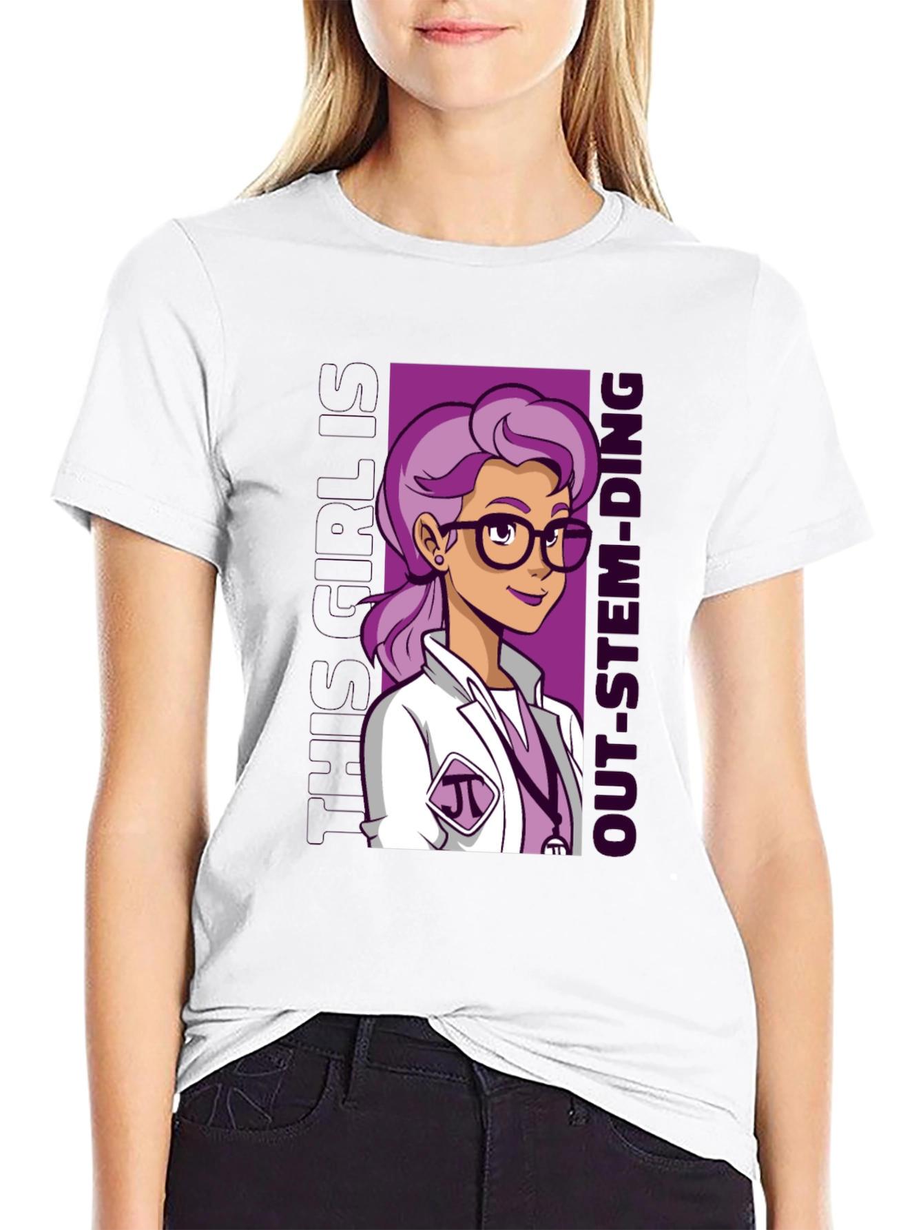 STEM Girl T-Shirt - Science & Tech Design