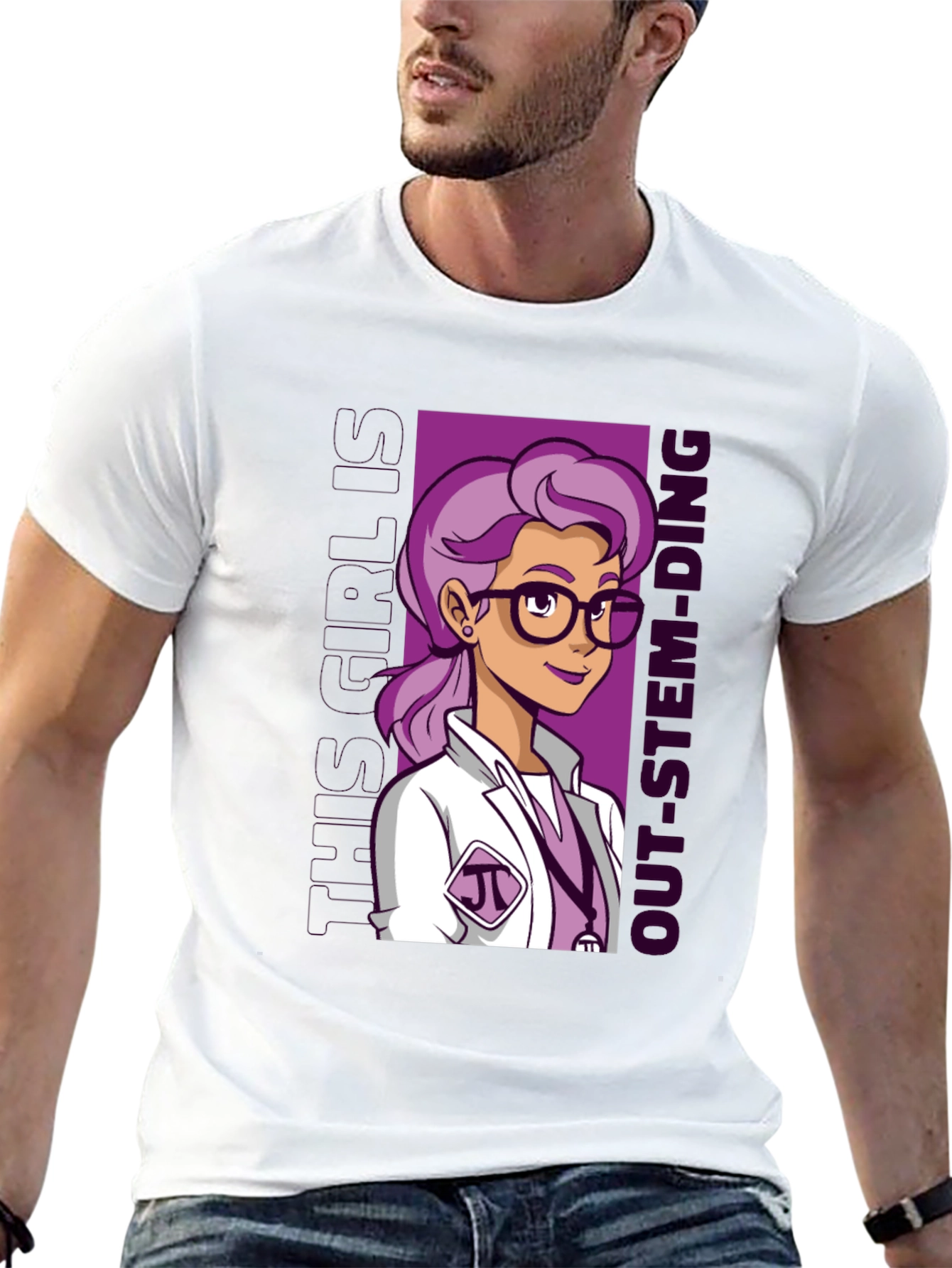 STEM Girl T-Shirt - Science & Tech Design