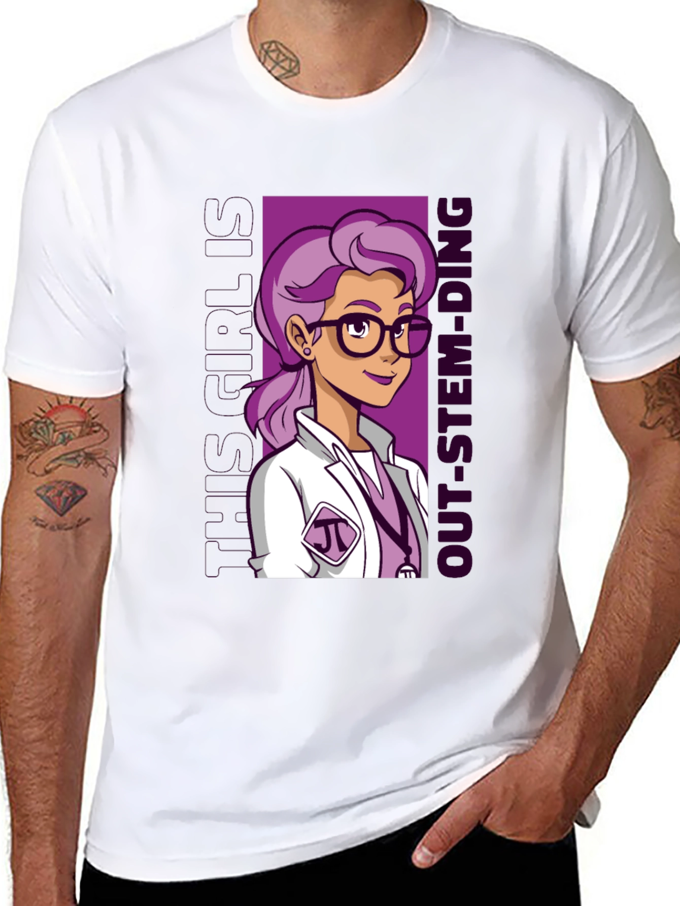 STEM Girl T-Shirt - Science & Tech Design