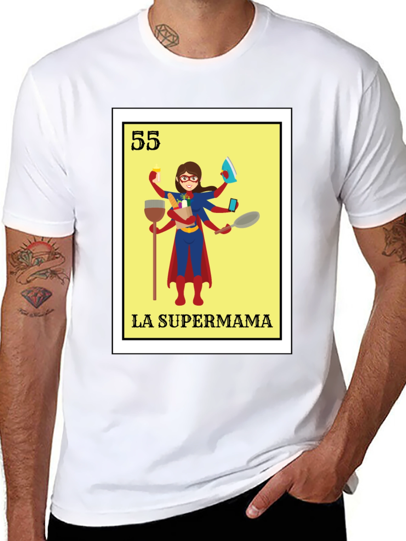 La Supermama T-Shirt - Super Hero Mom Tee