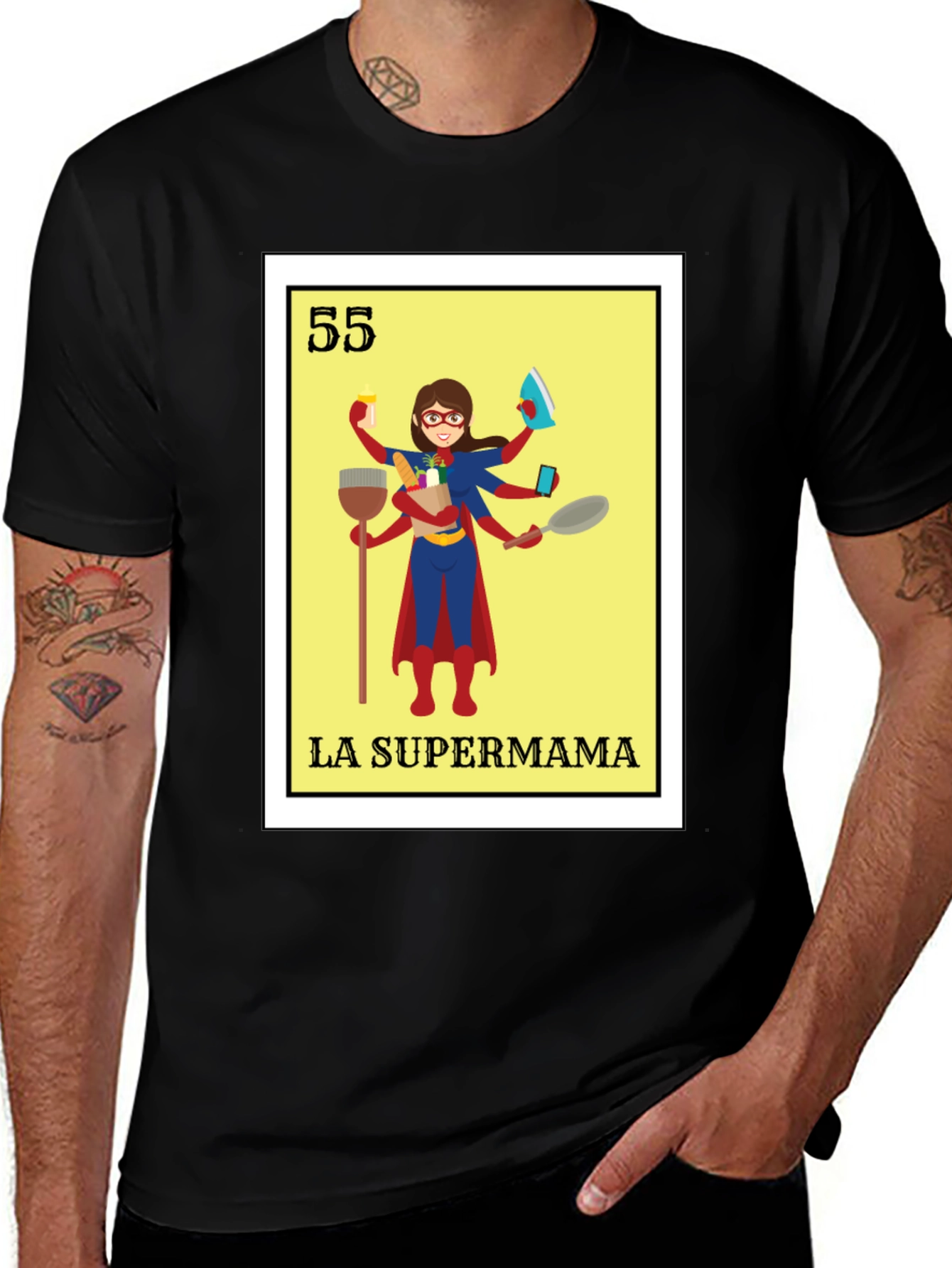 La Supermama T-Shirt - Super Hero Mom Tee