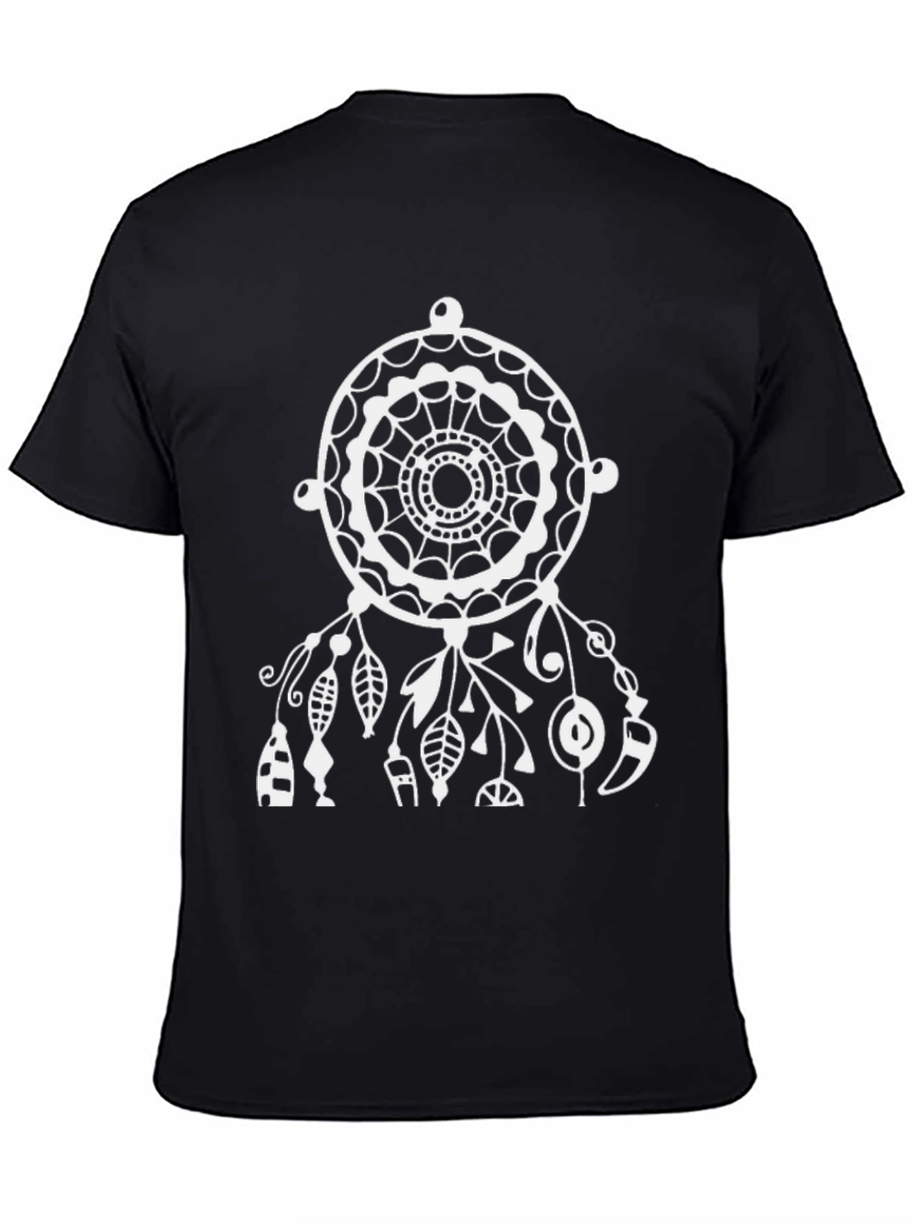 Dreamcatcher Graphic Tee - Stylish Black Cotton T-Shirt