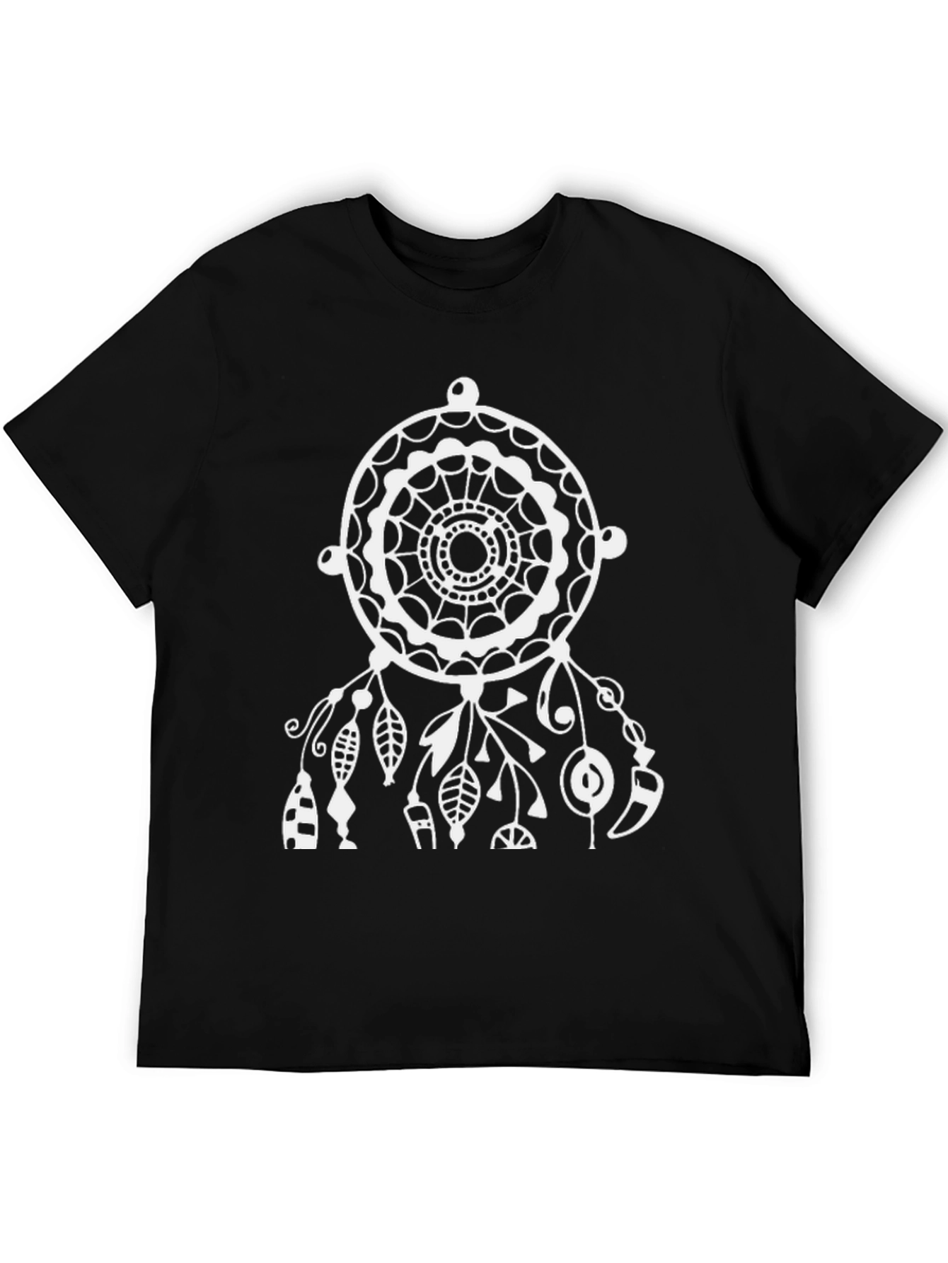 Dreamcatcher Graphic Tee - Stylish Black Cotton T-Shirt