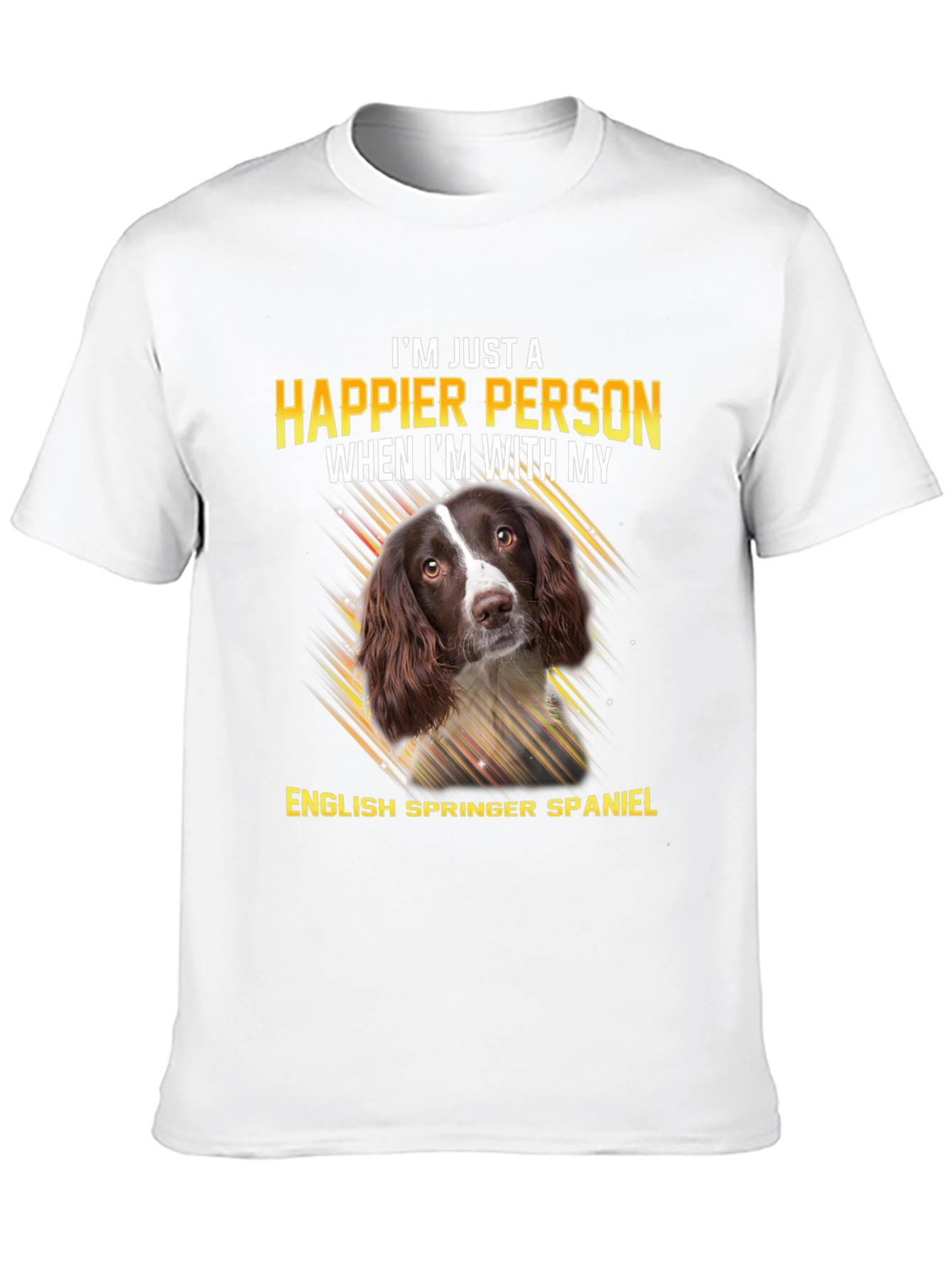 Happier Person English Springer Spaniel T-Shirt