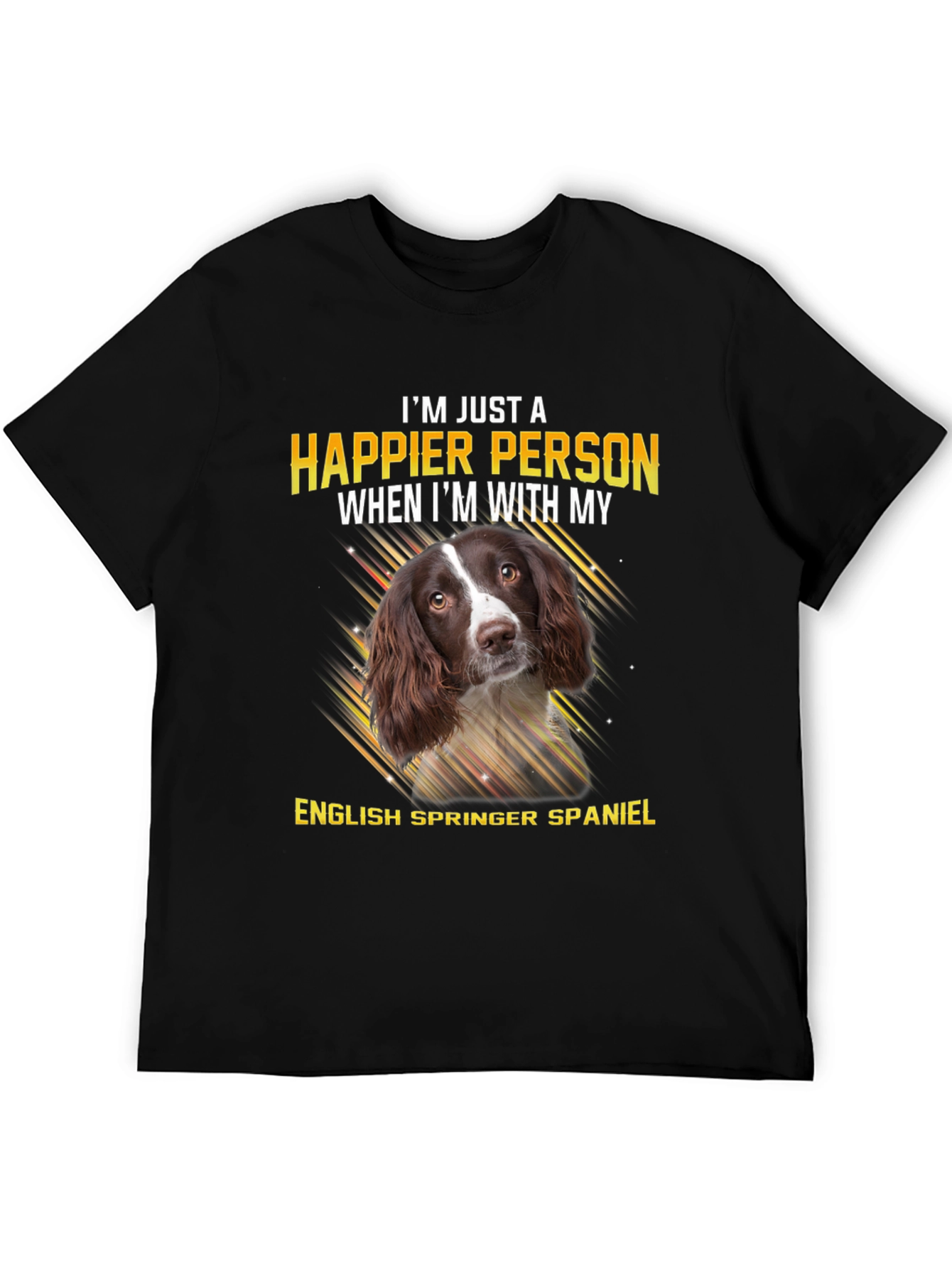 Happier Person English Springer Spaniel T-Shirt