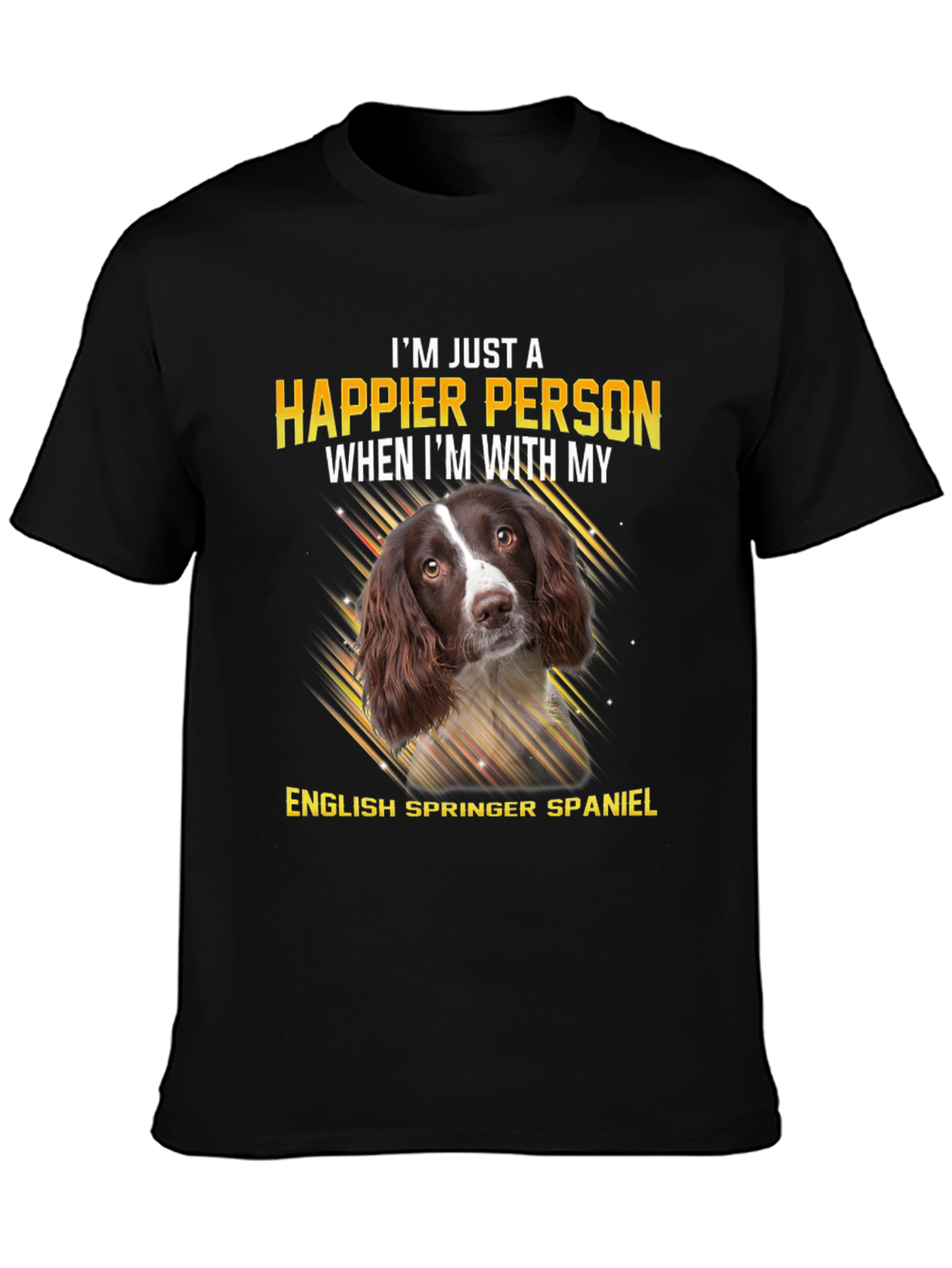 Happier Person English Springer Spaniel T-Shirt