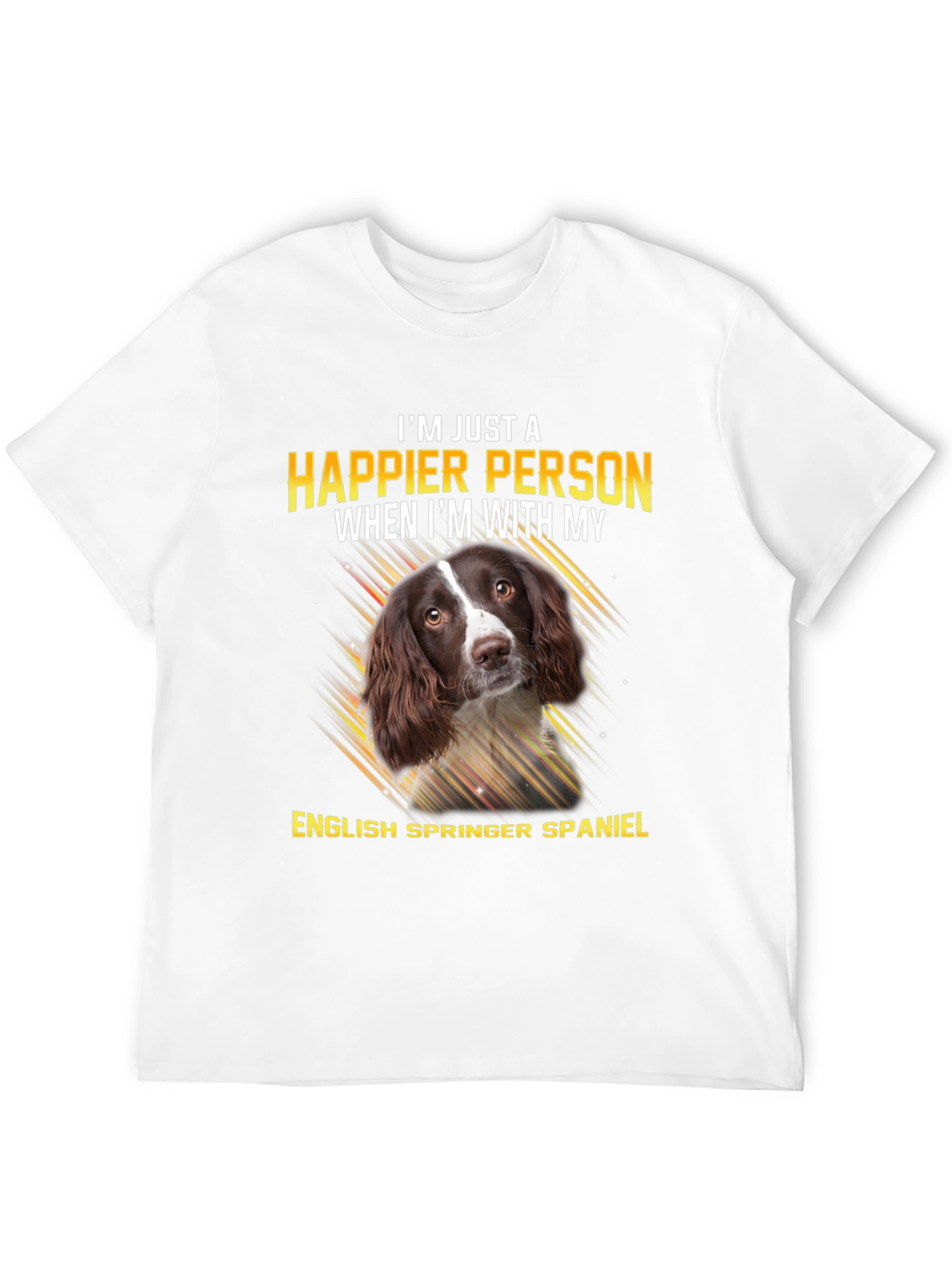 Happier Person English Springer Spaniel T-Shirt