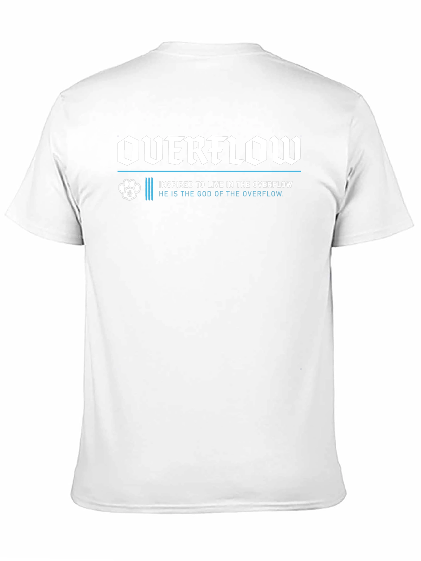 Overflow Graphic Print Black T-Shirt