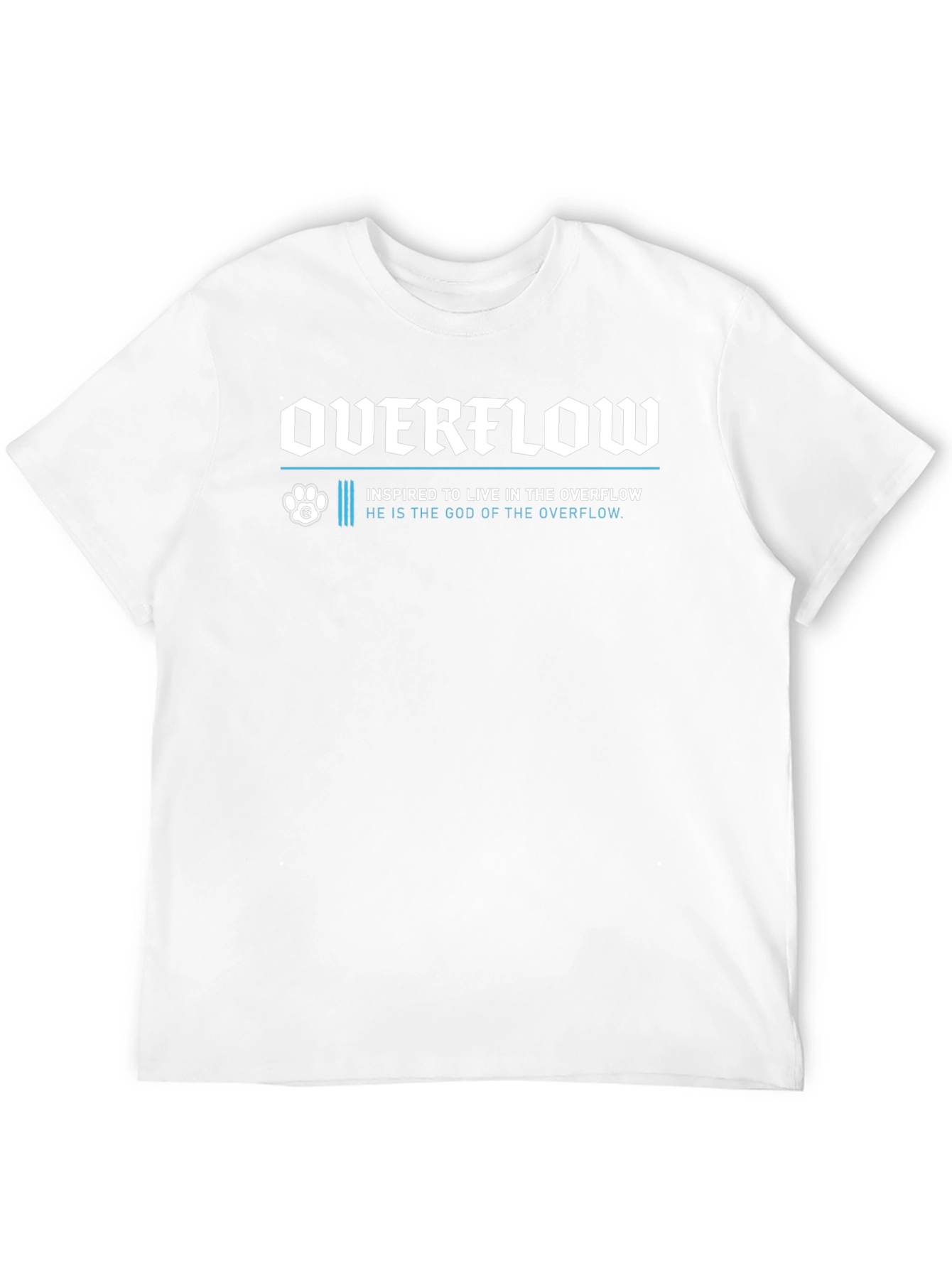 Overflow Graphic Print Black T-Shirt