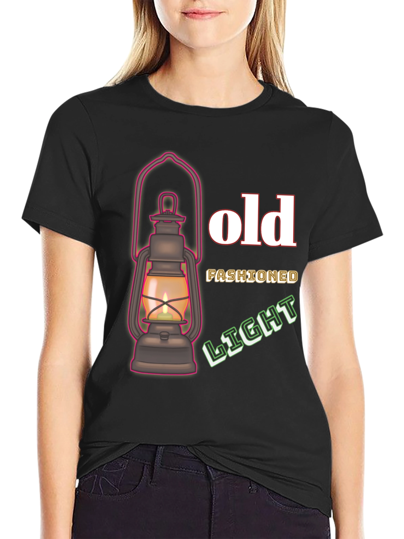 Old Fashioned Lantern Light T-Shirt