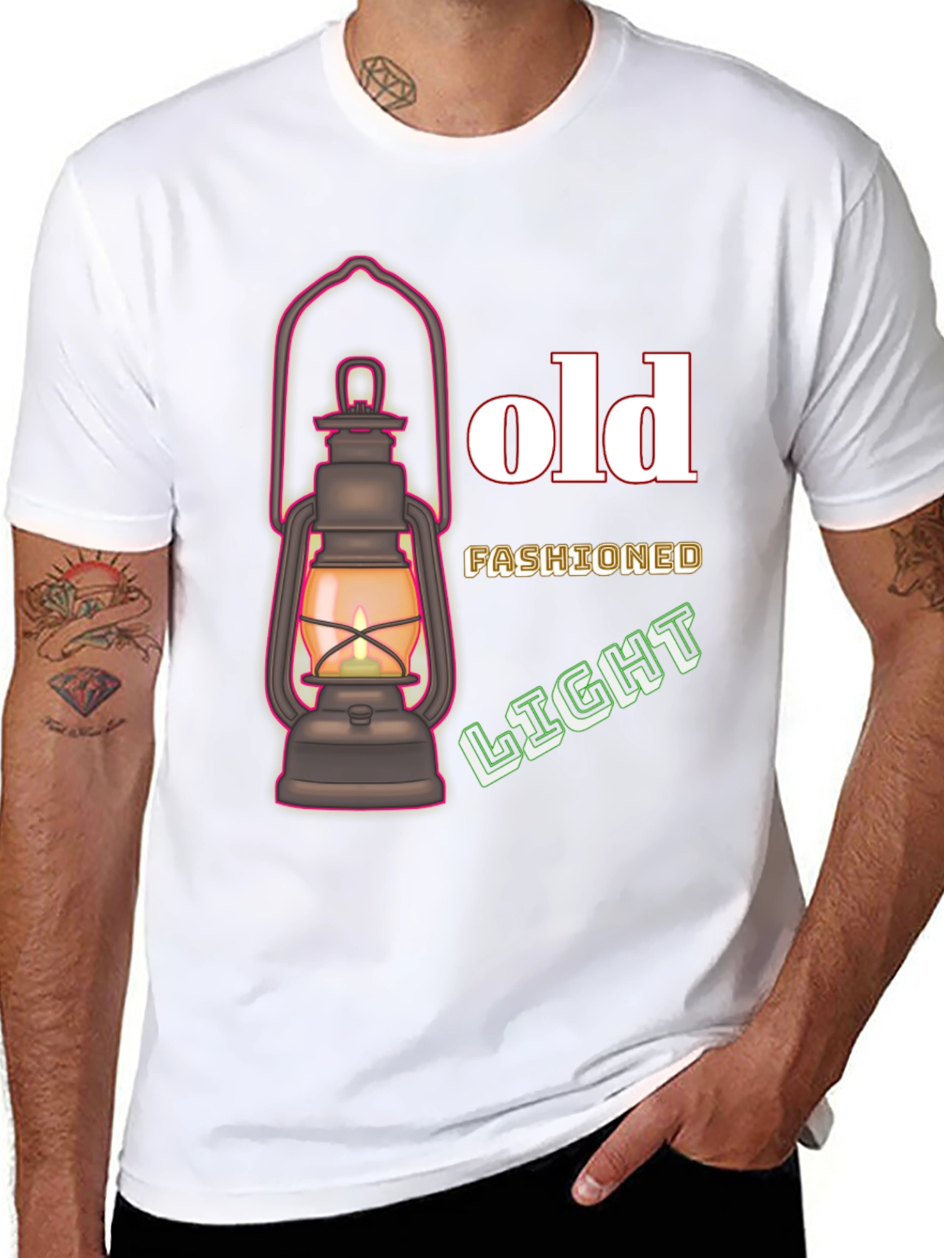 Old Fashioned Lantern Light T-Shirt