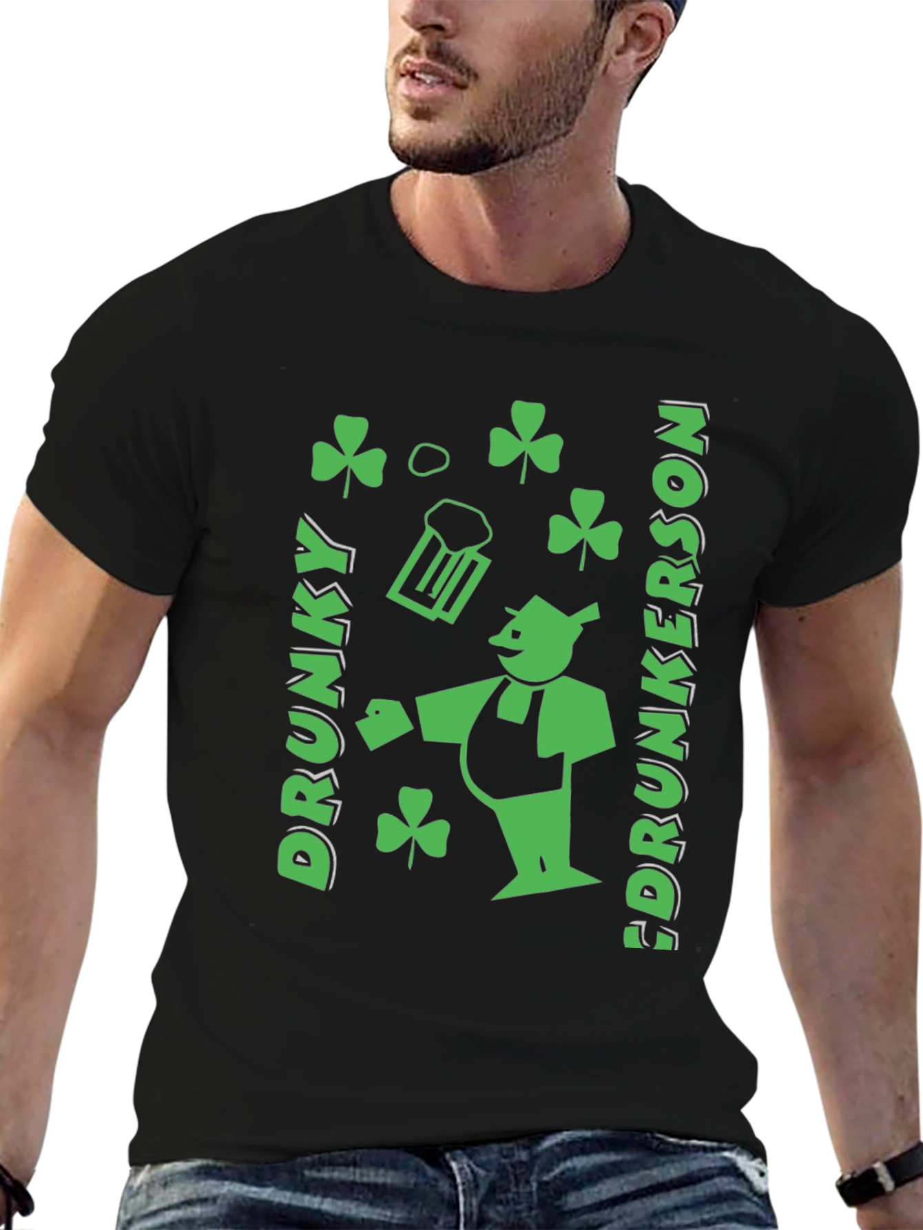 Drunky Drunkerson St Patricks Day Graphic Tee