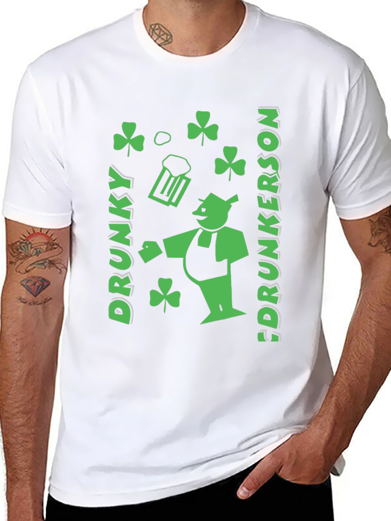 Drunky Drunkerson St Patricks Day Graphic Tee