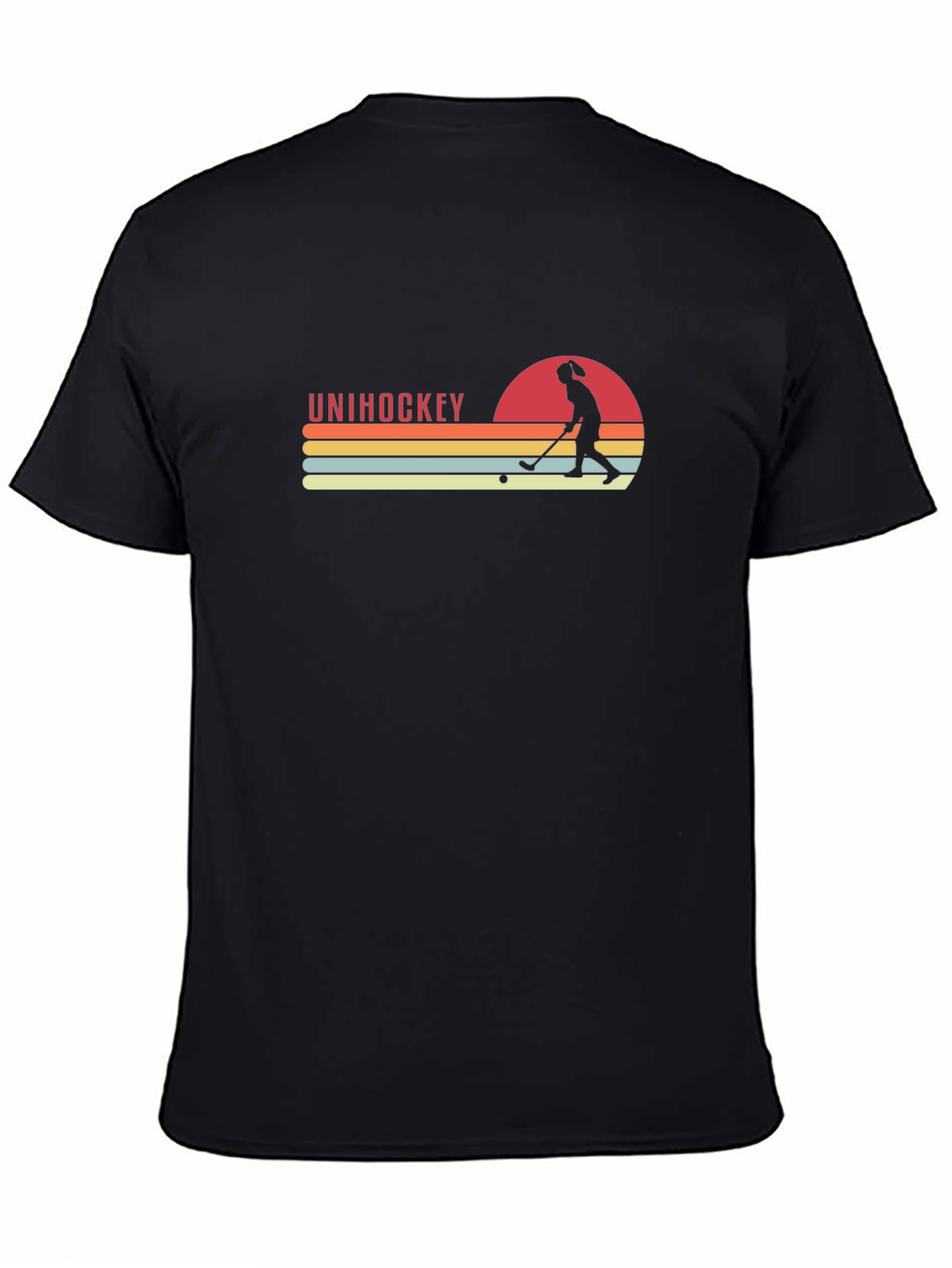 Unihockey Sunset Graphic Tee - Retro Style