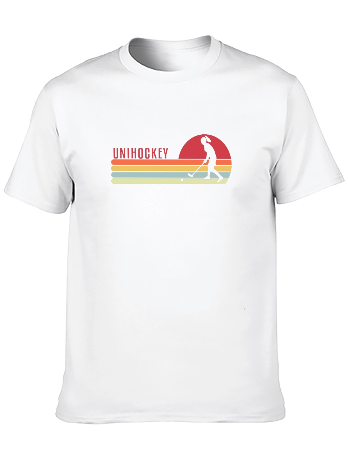 Unihockey Sunset Graphic Tee - Retro Style