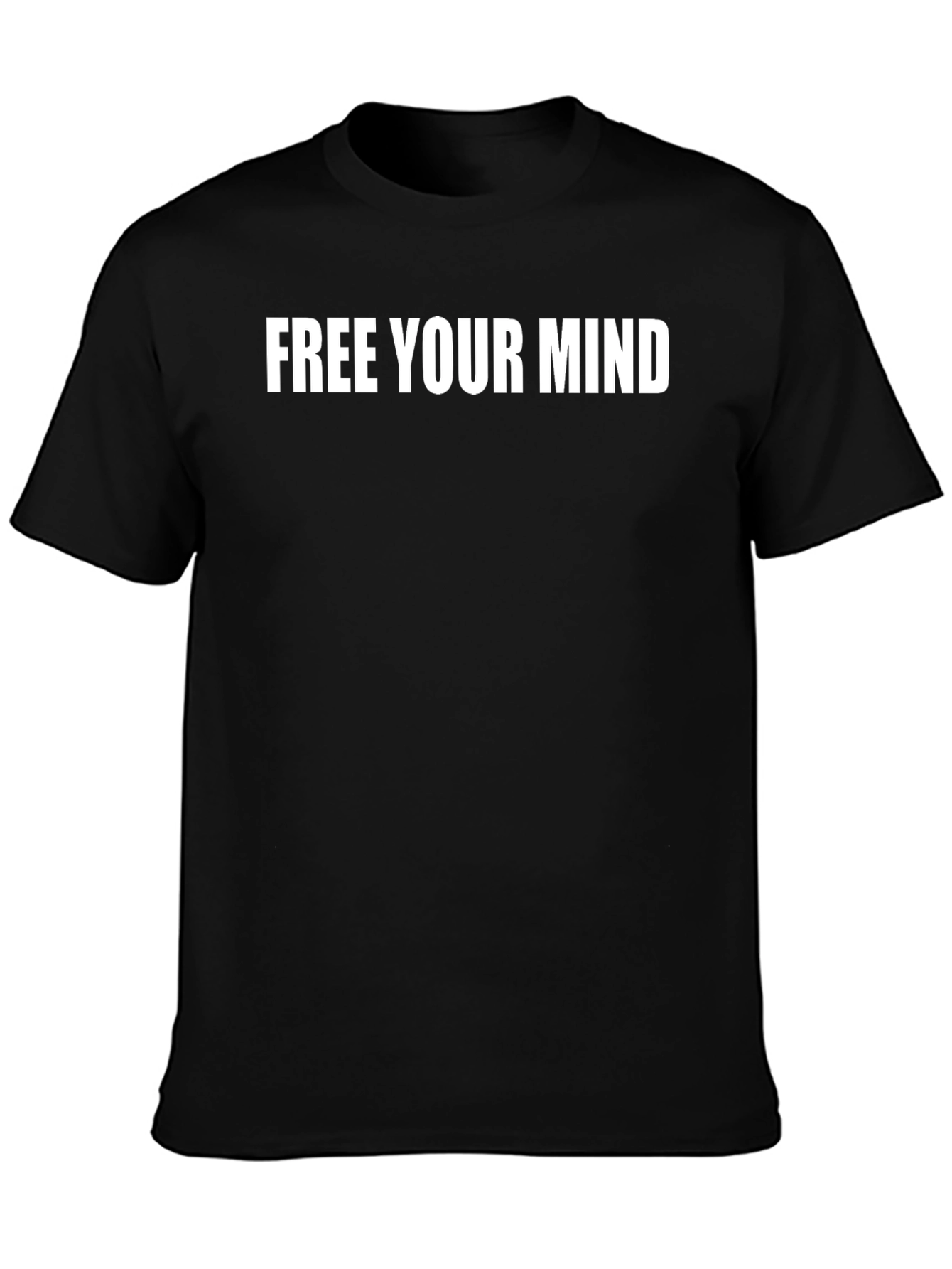 Free Your Mind Black Graphic T-Shirt