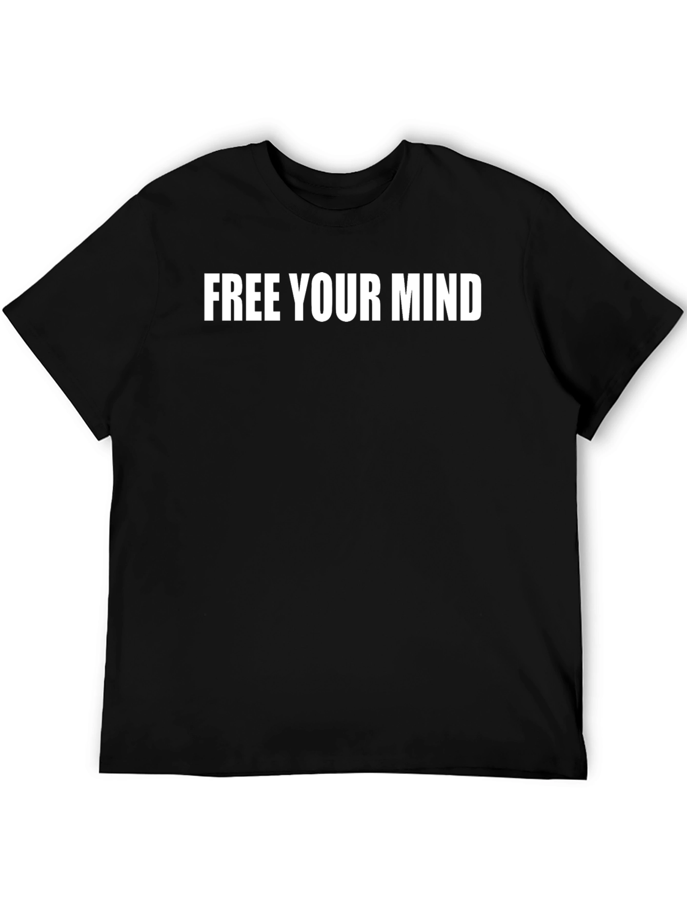 Free Your Mind Black Graphic T-Shirt