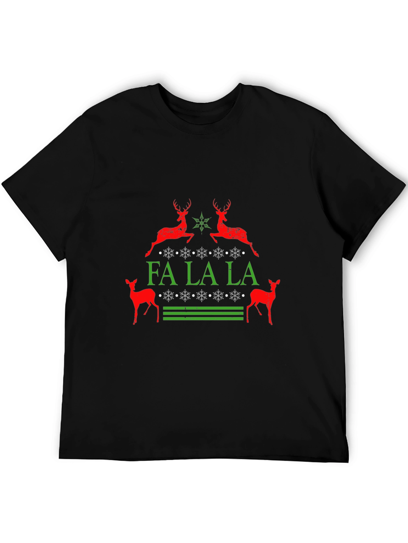 Fa La La Reindeer Christmas T-Shirt